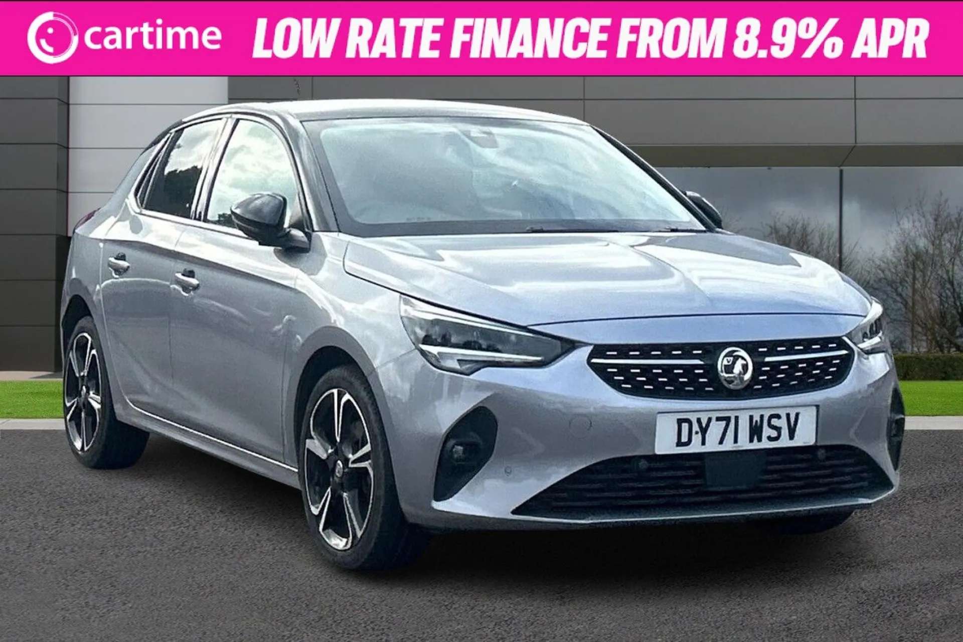 A 2021 VAUXHALL CORSA 1.2 ELITE NAV PREMIUM 5d 100 BHP Touchscreen, Reverse Camera, Apple CarPlay / Android Auto, Half Leather, 17In Alloy Wheels Quartz Grey, 17-Inch Alloy A 2021 VAUXHALL CORSA 1.2 ELITE NAV PREMIUM 5d 100 BHP Touchscreen, Reverse Camera, Apple CarPlay / Android Auto, Half Leather, 17In Alloy Wheels Quartz Grey, 17-Inch Alloy