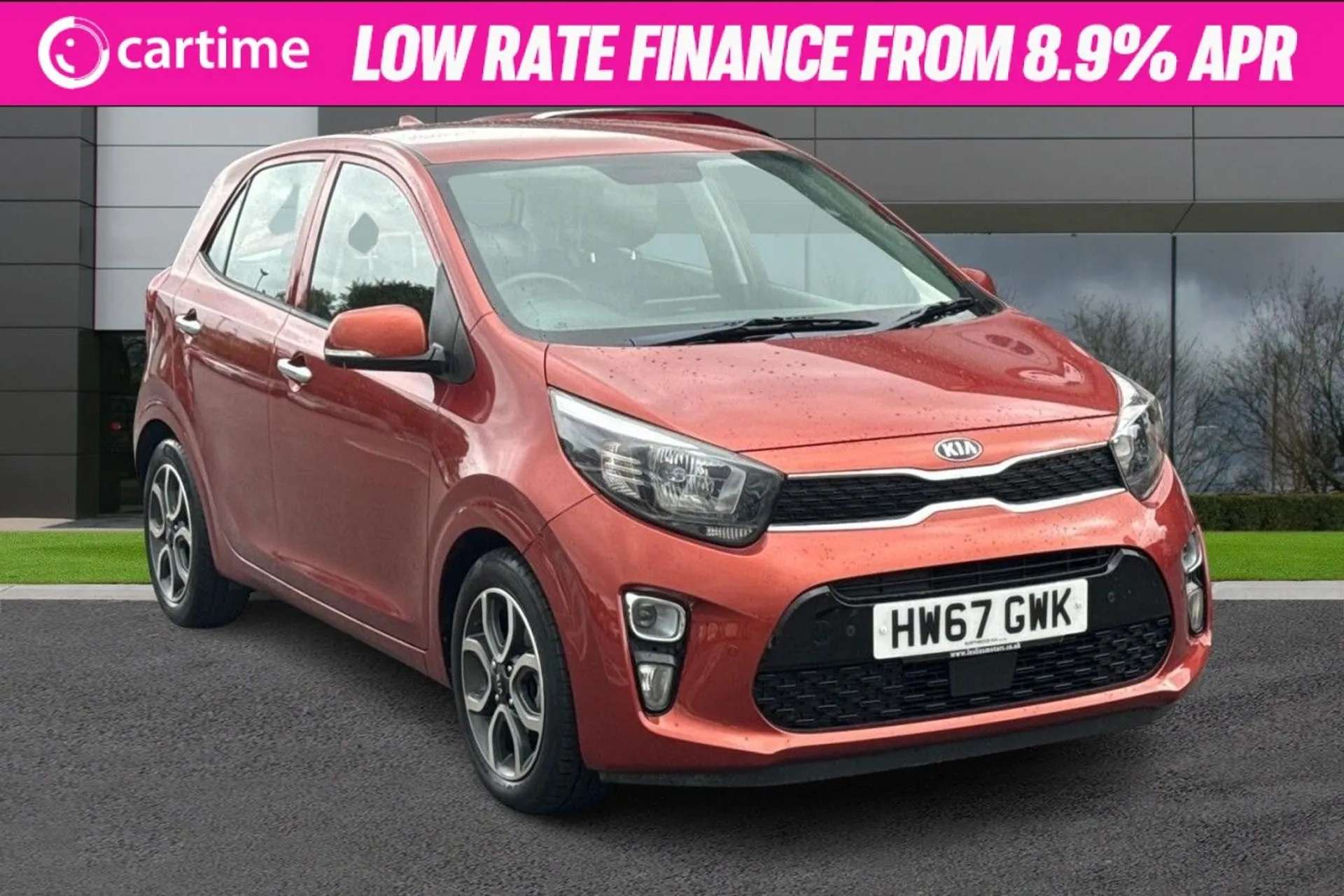 A 2017 KIA PICANTO 1.2 3 5d 82 BHP Rear Park Sensors, 7-Inch Touchscreen, Cruise Control, Auto Air Conditioning, Electric Mirrors Pop Orange, 15-Inch Alloy Wheels A 2017 KIA PICANTO 1.2 3 5d 82 BHP Rear Park Sensors, 7-Inch Touchscreen, Cruise Control, Auto Air Conditioning, Electric Mirrors Pop Orange, 15-Inch Alloy Wheels