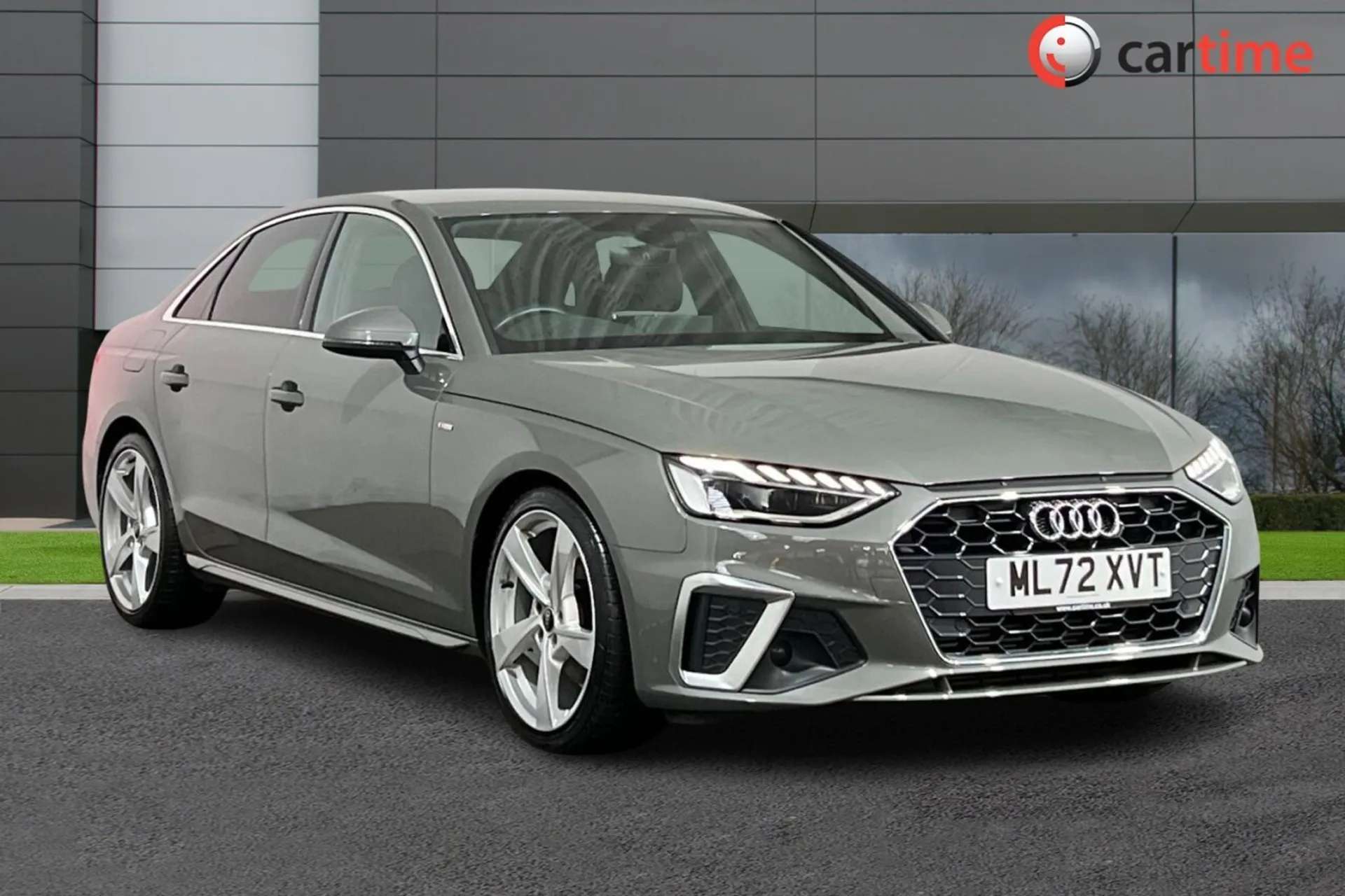 A 2022 AUDI A4 2.0 TFSI S LINE MHEV 4d 148 BHP Apple CarPlay, Heated Seats, Reversing Camera, LED Headlights, Parking Sensors Daytona Grey, 19-Inch Alloy Wheels A 2022 AUDI A4 2.0 TFSI S LINE MHEV 4d 148 BHP Apple CarPlay, Heated Seats, Reversing Camera, LED Headlights, Parking Sensors Daytona Grey, 19-Inch Alloy Wheels
