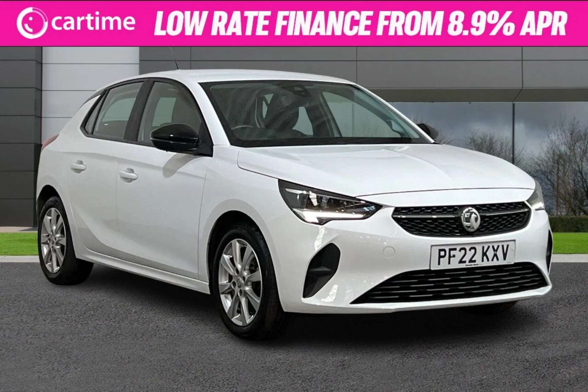 A 2022 VAUXHALL CORSA 1.2 SE EDITION 5d 74 BHP Comfort Front Seats, Cruise Control, LED Headlights, Air Conditioning, High Beam Assist Jade White, 16-Inch Alloy Wheels A 2022 VAUXHALL CORSA 1.2 SE EDITION 5d 74 BHP Comfort Front Seats, Cruise Control, LED Headlights, Air Conditioning, High Beam Assist Jade White, 16-Inch Alloy Wheels