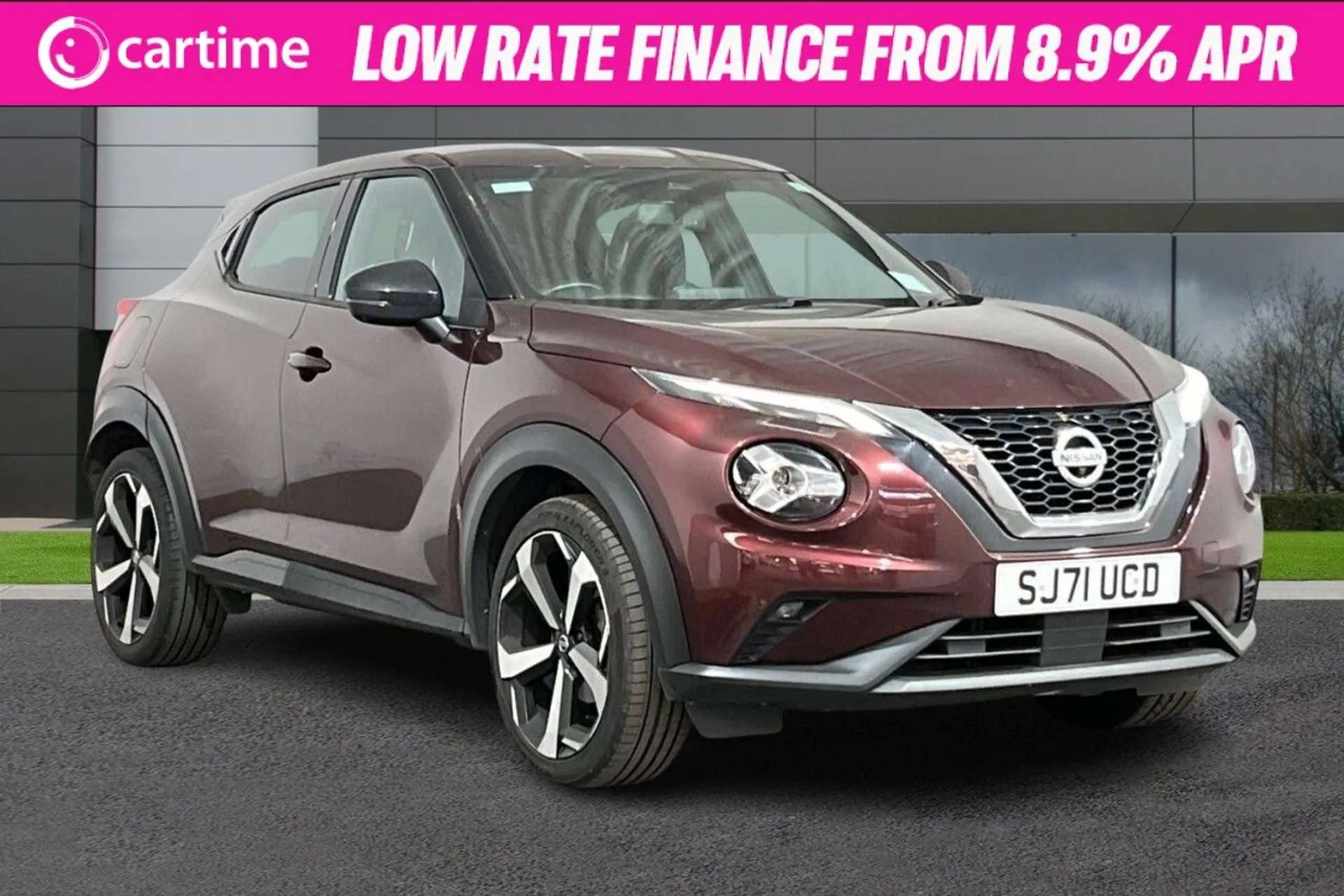A 0 NISSAN JUKE 1.0 DIG-T TEKNA DCT 5d 113 BHP Park Sensors, Bose Audio, Heated Seats, DAB, Bluetooth Flame Red, 19-Inch Alloy Wheels A 0 NISSAN JUKE 1.0 DIG-T TEKNA DCT 5d 113 BHP Park Sensors, Bose Audio, Heated Seats, DAB, Bluetooth Flame Red, 19-Inch Alloy Wheels