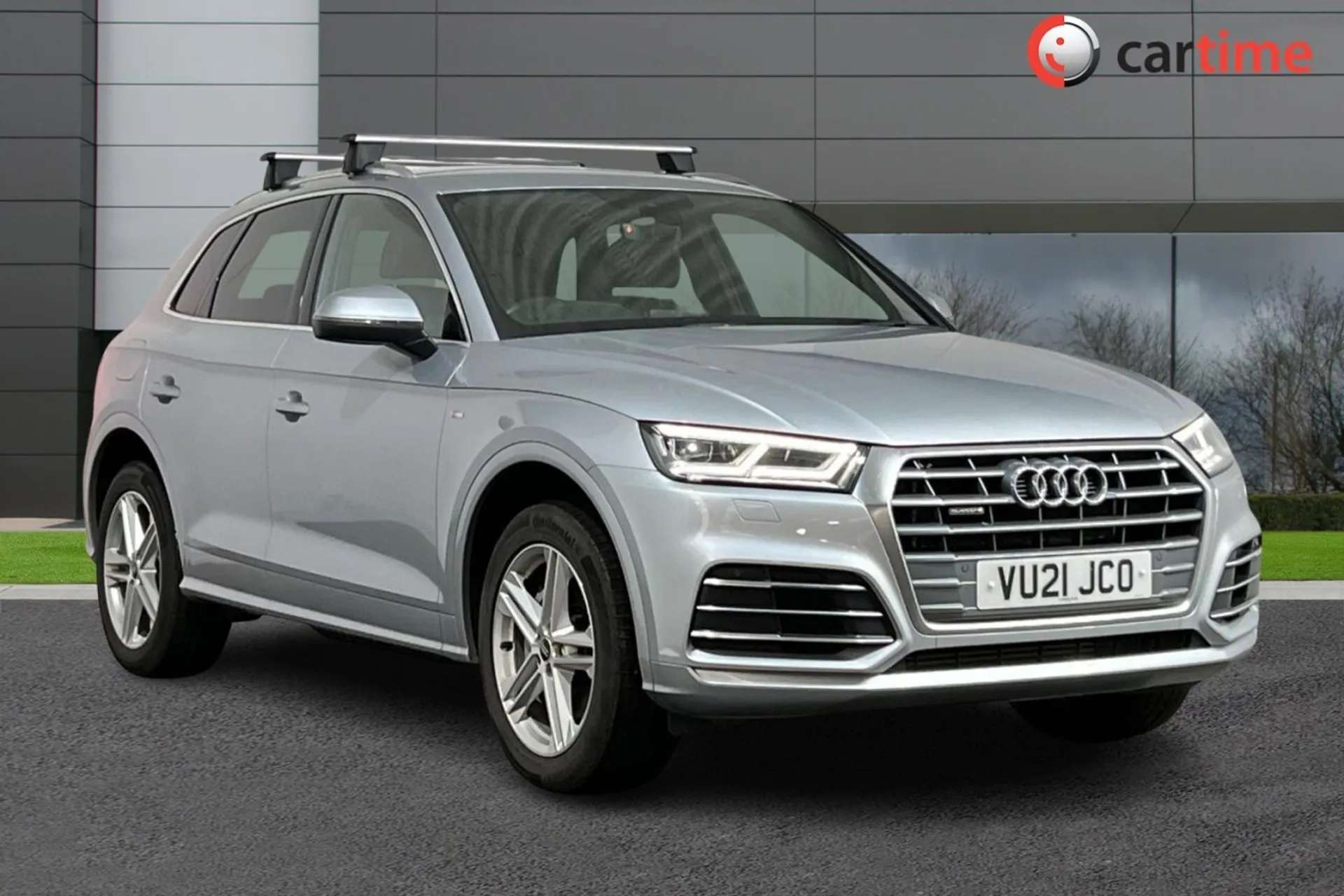 A 0 AUDI Q5 2.0 TFSI E S LINE QUATTRO 5d 295 BHP 8in Sat Nav, 12.3in Digital Display, Parking Sensors, DAB / Bluetooth, Half Leather Floret Silver, 19-Inch Alloy A 0 AUDI Q5 2.0 TFSI E S LINE QUATTRO 5d 295 BHP 8in Sat Nav, 12.3in Digital Display, Parking Sensors, DAB / Bluetooth, Half Leather Floret Silver, 19-Inch Alloy