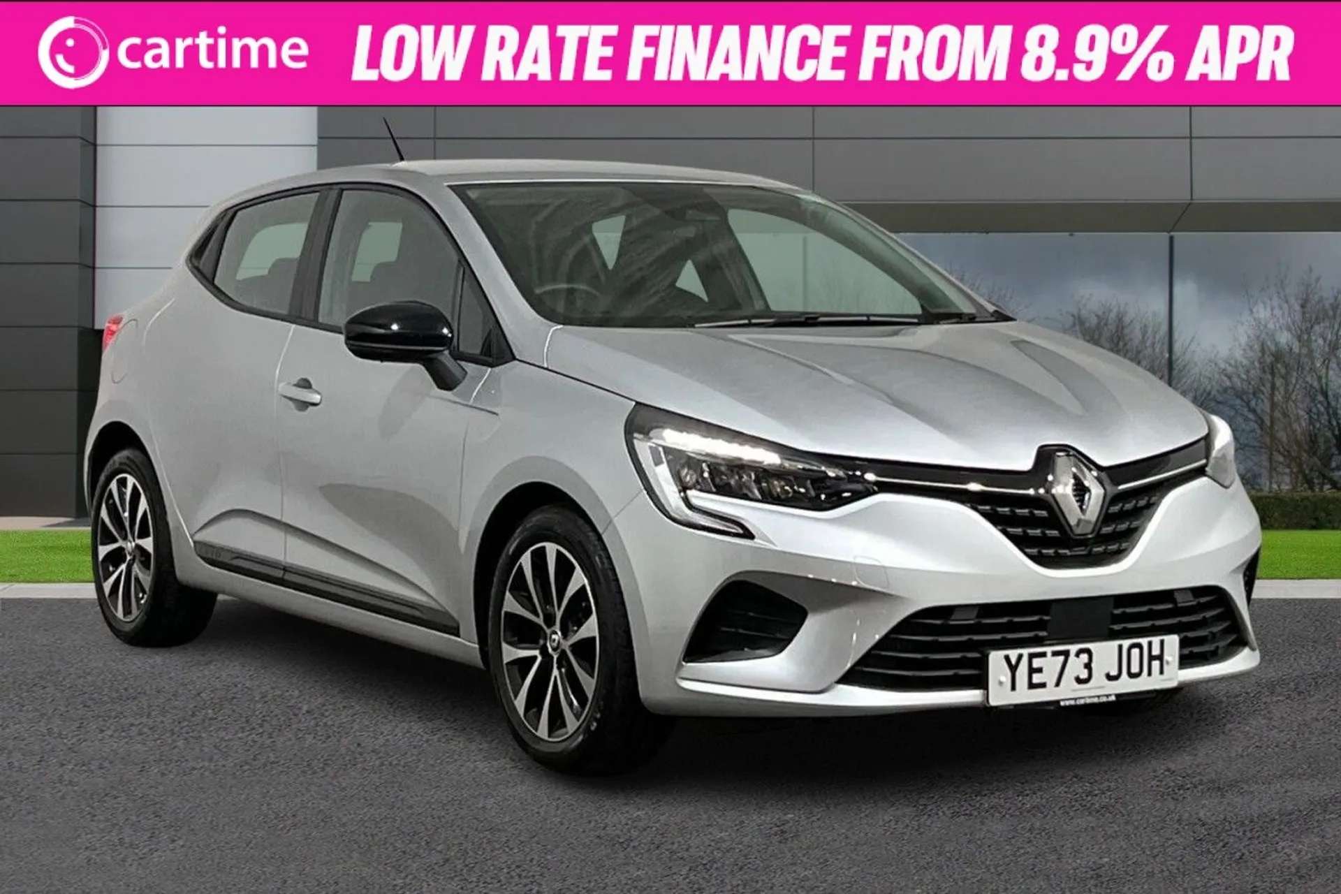 A 2023 RENAULT CLIO 1.0 EVOLUTION TCE 5d 90 BHP 7-in Touchscreen, Apple CarPlay / Android Auto, Satellite Navigation, Rear Parking Sensors, Cruise Control Silver, 16-Inch A 2023 RENAULT CLIO 1.0 EVOLUTION TCE 5d 90 BHP 7-in Touchscreen, Apple CarPlay / Android Auto, Satellite Navigation, Rear Parking Sensors, Cruise Control Silver, 16-Inch