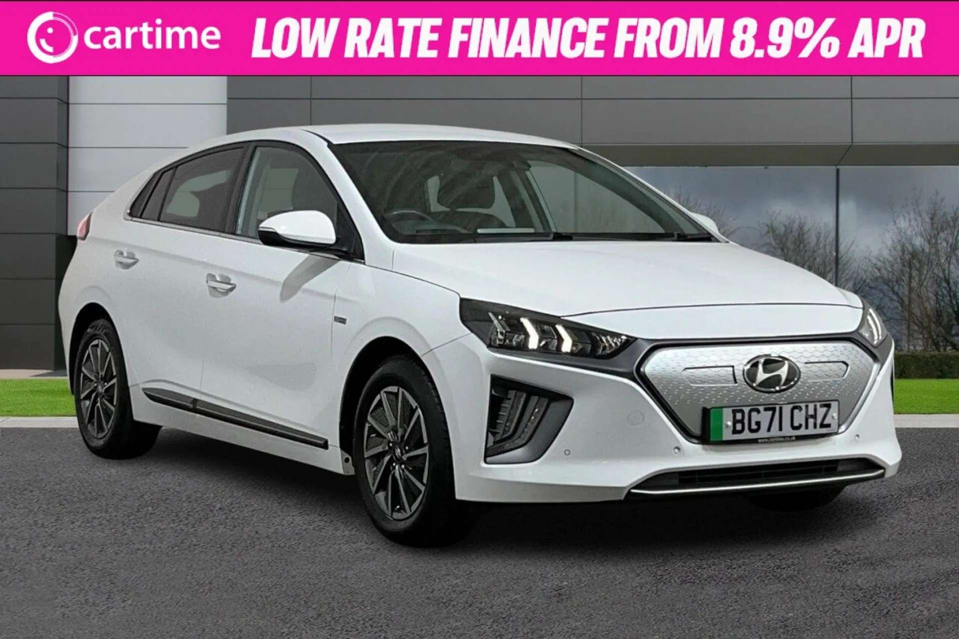 A 2021 HYUNDAI IONIQ PREMIUM SE 5d 135 BHP Heated Front/Rear Seats, 10-Inch Navigation Display, Wireless Mobile Charging, Heated Steering Wheel, High Beam Assist Polar Whi A 2021 HYUNDAI IONIQ PREMIUM SE 5d 135 BHP Heated Front/Rear Seats, 10-Inch Navigation Display, Wireless Mobile Charging, Heated Steering Wheel, High Beam Assist Polar Whi