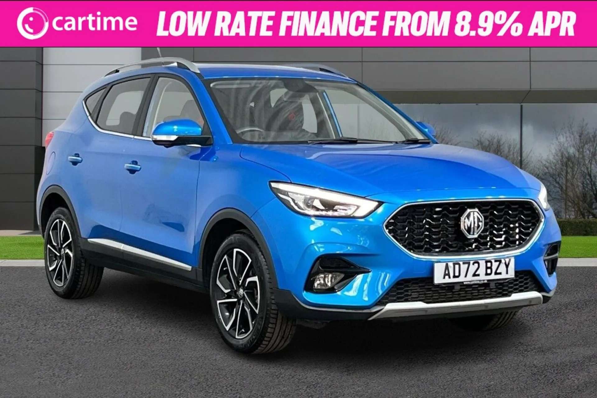 A 2023 MG MG ZS 1.0 EXCLUSIVE T-GDI 5d 110 BHP Heated Seats, 10-Inch Touchscreen, Blind Spot Monitoring, 360 Degree Camera, Keyless Entry Battersea Blue, 17-Inch Allo A 2023 MG MG ZS 1.0 EXCLUSIVE T-GDI 5d 110 BHP Heated Seats, 10-Inch Touchscreen, Blind Spot Monitoring, 360 Degree Camera, Keyless Entry Battersea Blue, 17-Inch Allo