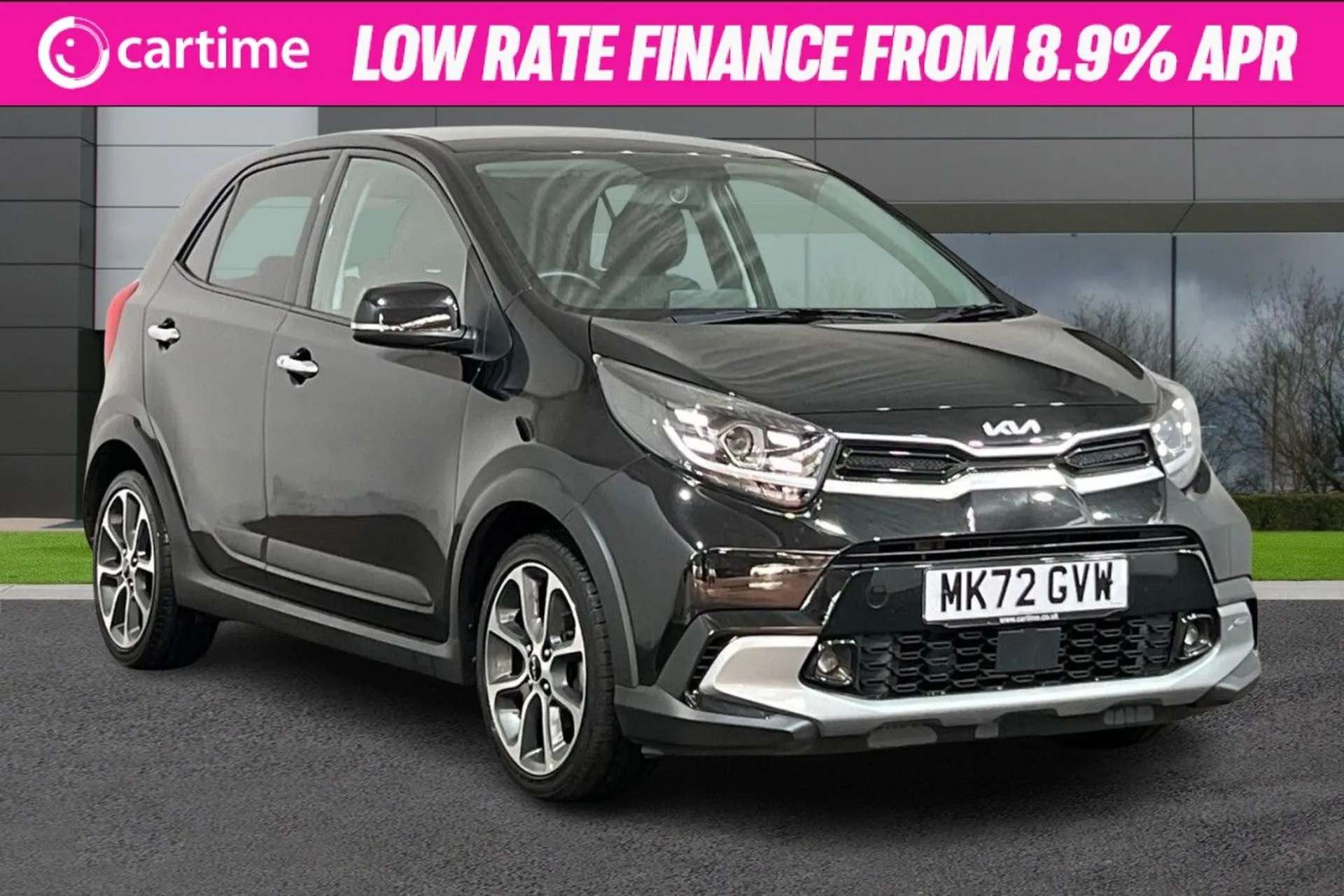 A 0 KIA PICANTO 1.0 X-LINE S 5d 66 BHP Wireless Charging, Heated Steering Wheel, Heated Seats, Reverse Camera, 8-Inch Touchscreen Midnight Black, 16-Inch Alloys A 0 KIA PICANTO 1.0 X-LINE S 5d 66 BHP Wireless Charging, Heated Steering Wheel, Heated Seats, Reverse Camera, 8-Inch Touchscreen Midnight Black, 16-Inch Alloys