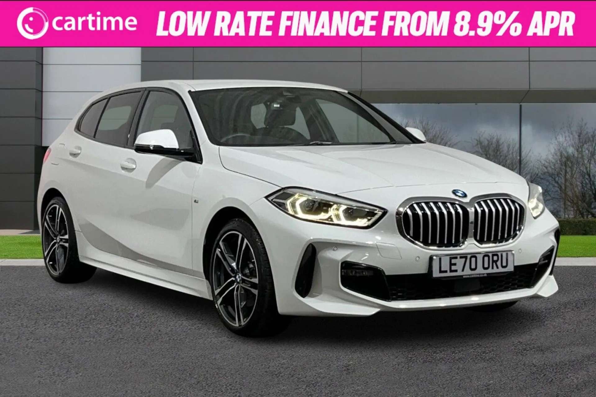 A 2020 BMW 1 SERIES 1.5 118I M SPORT 5d 139 BHP 8.8in Sat Nav, 10.3in Active Display, Apple CarPlay / Android Auto, Park Sensors, DAB / Bluetooth Alpine White, Leather Se A 2020 BMW 1 SERIES 1.5 118I M SPORT 5d 139 BHP 8.8in Sat Nav, 10.3in Active Display, Apple CarPlay / Android Auto, Park Sensors, DAB / Bluetooth Alpine White, Leather Se