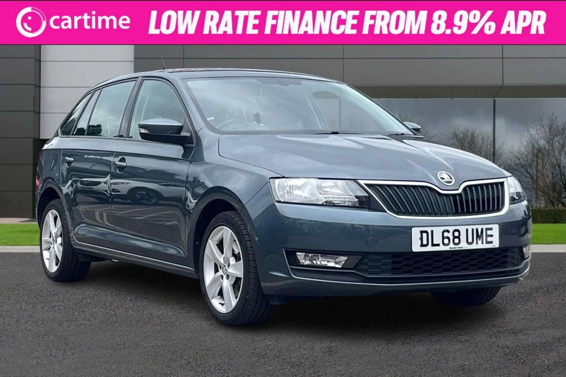 A 2018 SKODA RAPID 1.0 SPACEBACK SE TECH TSI 5d 109 BHP 6.5in Touchscreen, Satellite Navigation, Apple CarPlay / Android Auto, Rear Parking Sensors, 16-Inch Alloy Wheels A 2018 SKODA RAPID 1.0 SPACEBACK SE TECH TSI 5d 109 BHP 6.5in Touchscreen, Satellite Navigation, Apple CarPlay / Android Auto, Rear Parking Sensors, 16-Inch Alloy Wheels