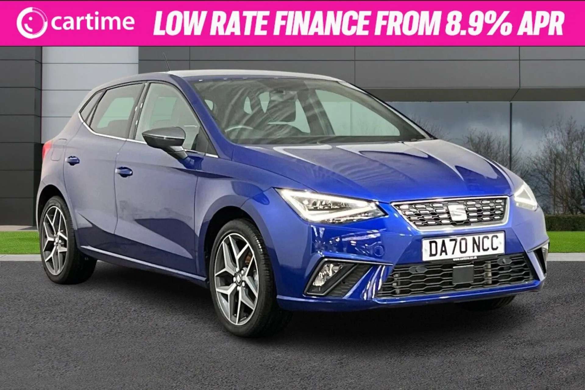 A 2020 SEAT IBIZA 1.0 TSI XCELLENCE LUX DSG 5d 109 BHP Rear View Camera, Front / Rear Parking Sensors, Digital Cockpit, LED Headlights, Tinted Windows Mystery Blue, 17I A 2020 SEAT IBIZA 1.0 TSI XCELLENCE LUX DSG 5d 109 BHP Rear View Camera, Front / Rear Parking Sensors, Digital Cockpit, LED Headlights, Tinted Windows Mystery Blue, 17I