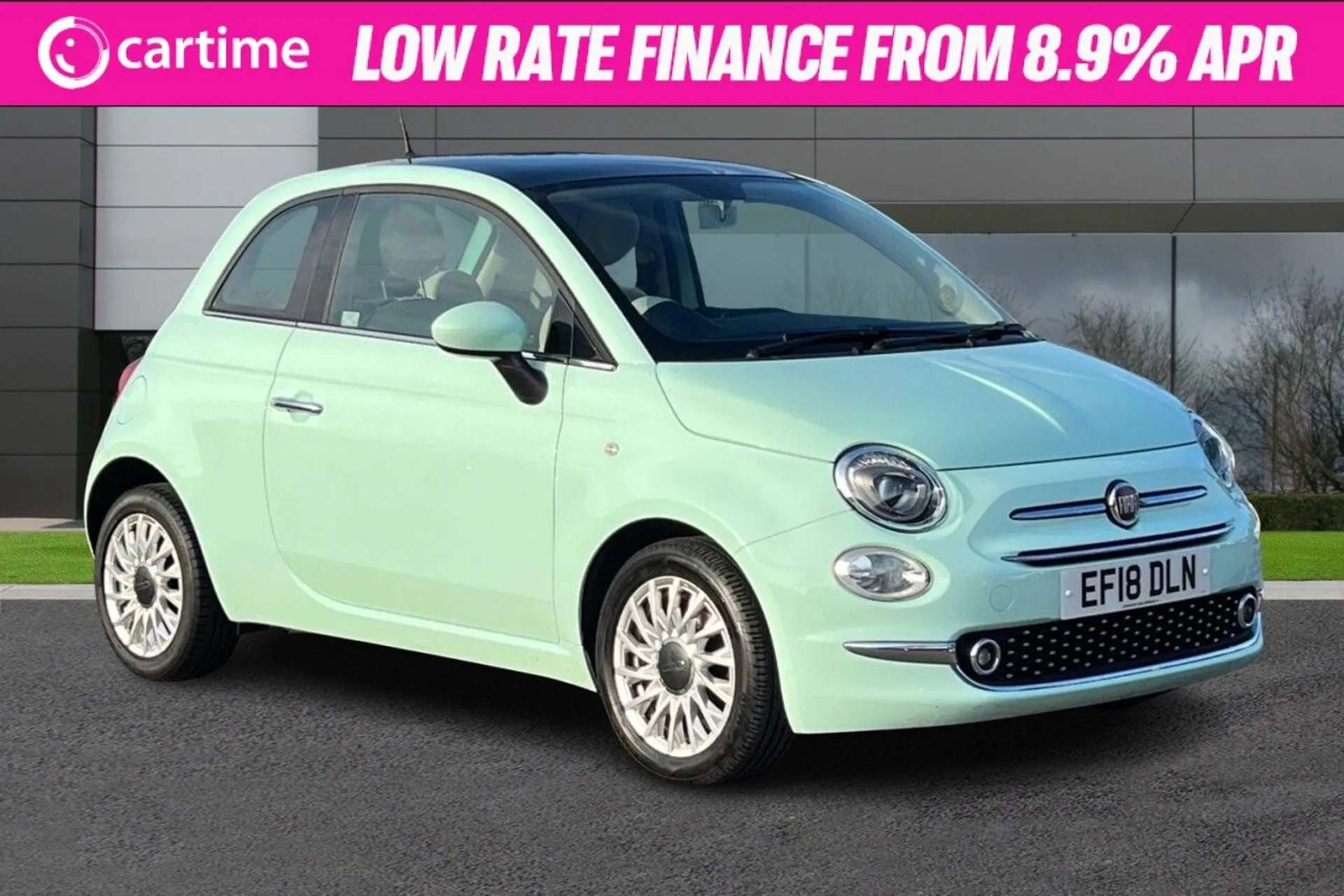 A 2018 FIAT 500 1.2 LOUNGE 3d 69 BHP Glass Panoramic Roof, 5in Touchscreen Display, Rear Parking Sensors, DAB / Bluetooth / USB, Smooth Mint / 15in Alloys, Cruise / A A 2018 FIAT 500 1.2 LOUNGE 3d 69 BHP Glass Panoramic Roof, 5in Touchscreen Display, Rear Parking Sensors, DAB / Bluetooth / USB, Smooth Mint / 15in Alloys, Cruise / A