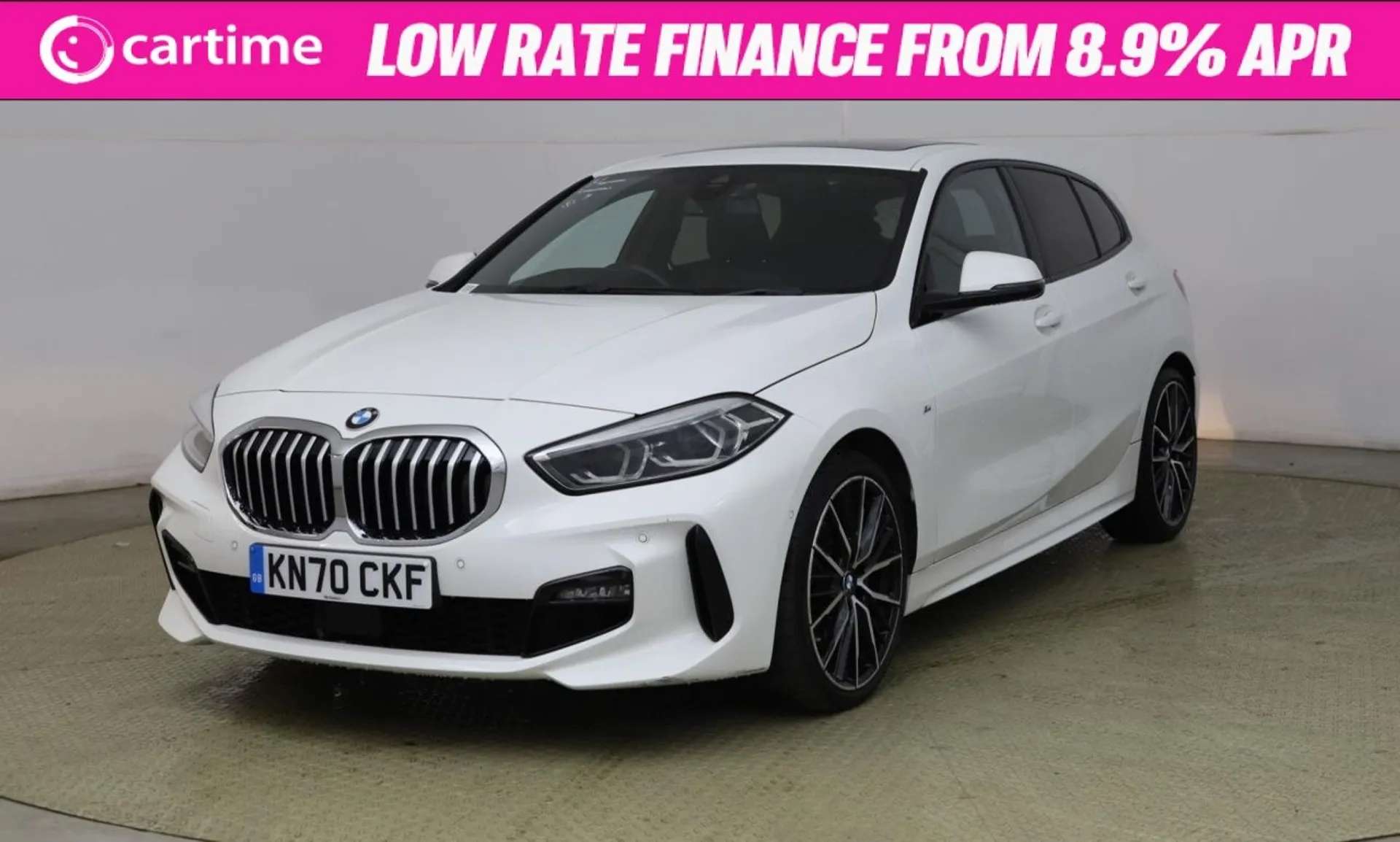 A 2020 BMW 1 SERIES 1.5 118I M SPORT 5d 139 BHP 8.8in Sat Nav, 10.3in Active Display, Apple CarPlay / Android Auto, Park Sensors, DAB / Bluetooth Alpine White, Leather Se A 2020 BMW 1 SERIES 1.5 118I M SPORT 5d 139 BHP 8.8in Sat Nav, 10.3in Active Display, Apple CarPlay / Android Auto, Park Sensors, DAB / Bluetooth Alpine White, Leather Se