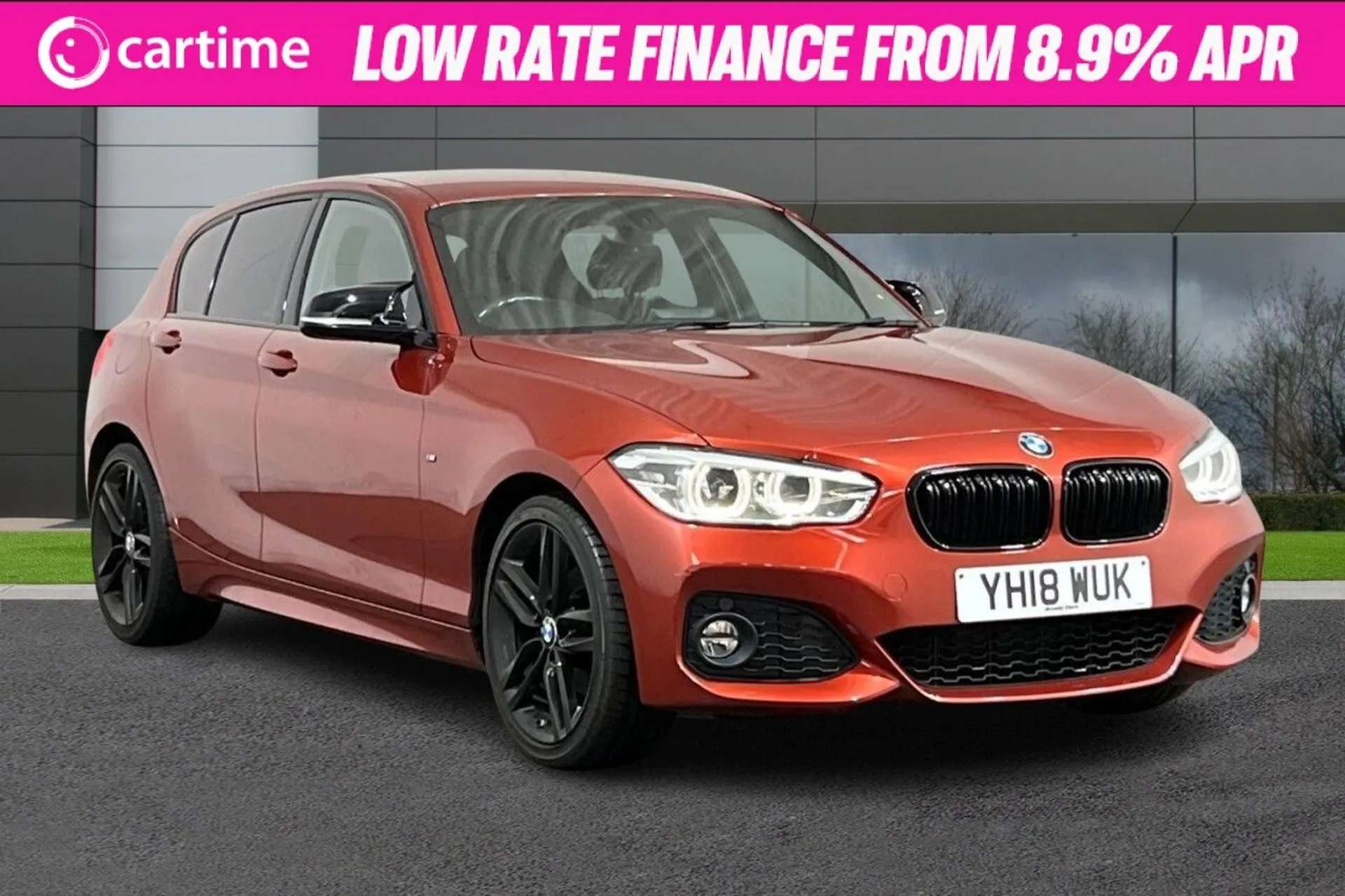 A 0 BMW 1 SERIES 2.0 120I M SPORT 5d 181 BHP Satellite Navigation, Bluetooth, DAB - Digital Radio, 18-Inch Alloys, Alcantara Sunset Orange, 18-Inch Alloy Wheels A 0 BMW 1 SERIES 2.0 120I M SPORT 5d 181 BHP Satellite Navigation, Bluetooth, DAB - Digital Radio, 18-Inch Alloys, Alcantara Sunset Orange, 18-Inch Alloy Wheels