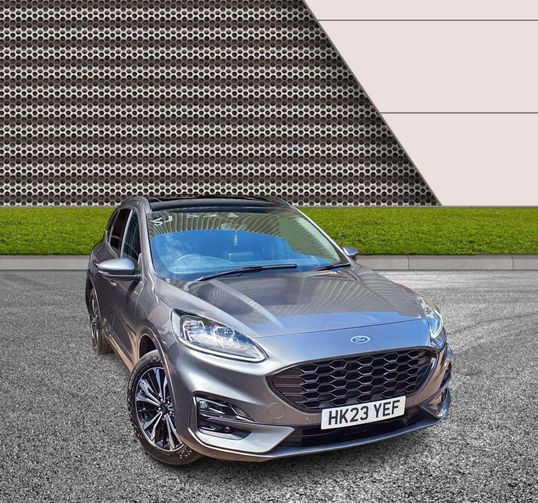A 2023 FORD KUGA 2.5 EcoBoost Duratec 14.4kWh ST-Line X SUV 5dr Petrol Plug-in Hybrid CVT Eu A 2023 FORD KUGA 2.5 EcoBoost Duratec 14.4kWh ST-Line X SUV 5dr Petrol Plug-in Hybrid CVT Eu