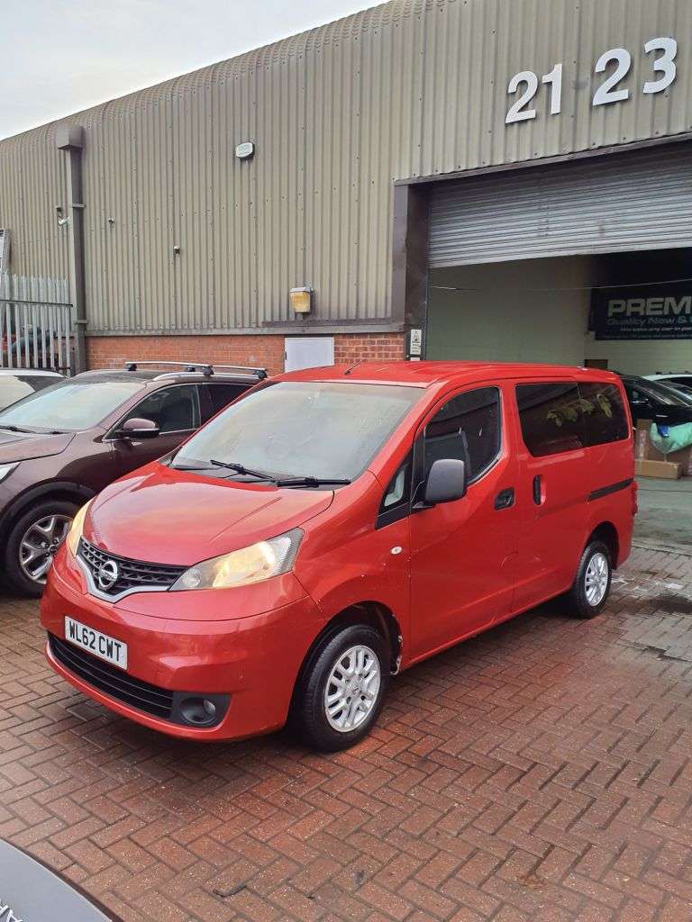 A 2012 NISSAN NV200 1.5 dCi SE MPV Double Cab 6dr Diesel Manual Euro 5 (7 Seat) (89 ps) CHEAPES A 2012 NISSAN NV200 1.5 dCi SE MPV Double Cab 6dr Diesel Manual Euro 5 (7 Seat) (89 ps) CHEAPES