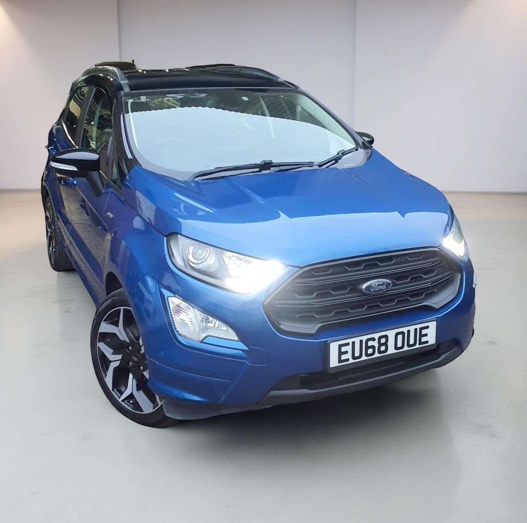 A 2018 FORD ECOSPORT 1.0T EcoBoost GPF ST-Line SUV 5dr Petrol Manual Euro 6 (s/s) (140 ps) 6 MON A 2018 FORD ECOSPORT 1.0T EcoBoost GPF ST-Line SUV 5dr Petrol Manual Euro 6 (s/s) (140 ps) 6 MON