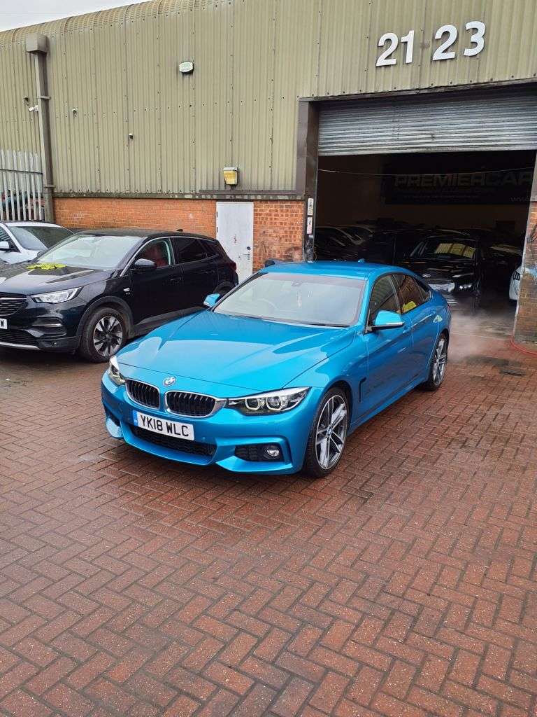 A 2018 BMW 4 SERIES GRAN COUPE 2.0 430i M Sport Hatchback 5dr Petrol Auto Euro 6 (s/s) (252 ps) 6 MONTH WA A 2018 BMW 4 SERIES GRAN COUPE 2.0 430i M Sport Hatchback 5dr Petrol Auto Euro 6 (s/s) (252 ps) 6 MONTH WA