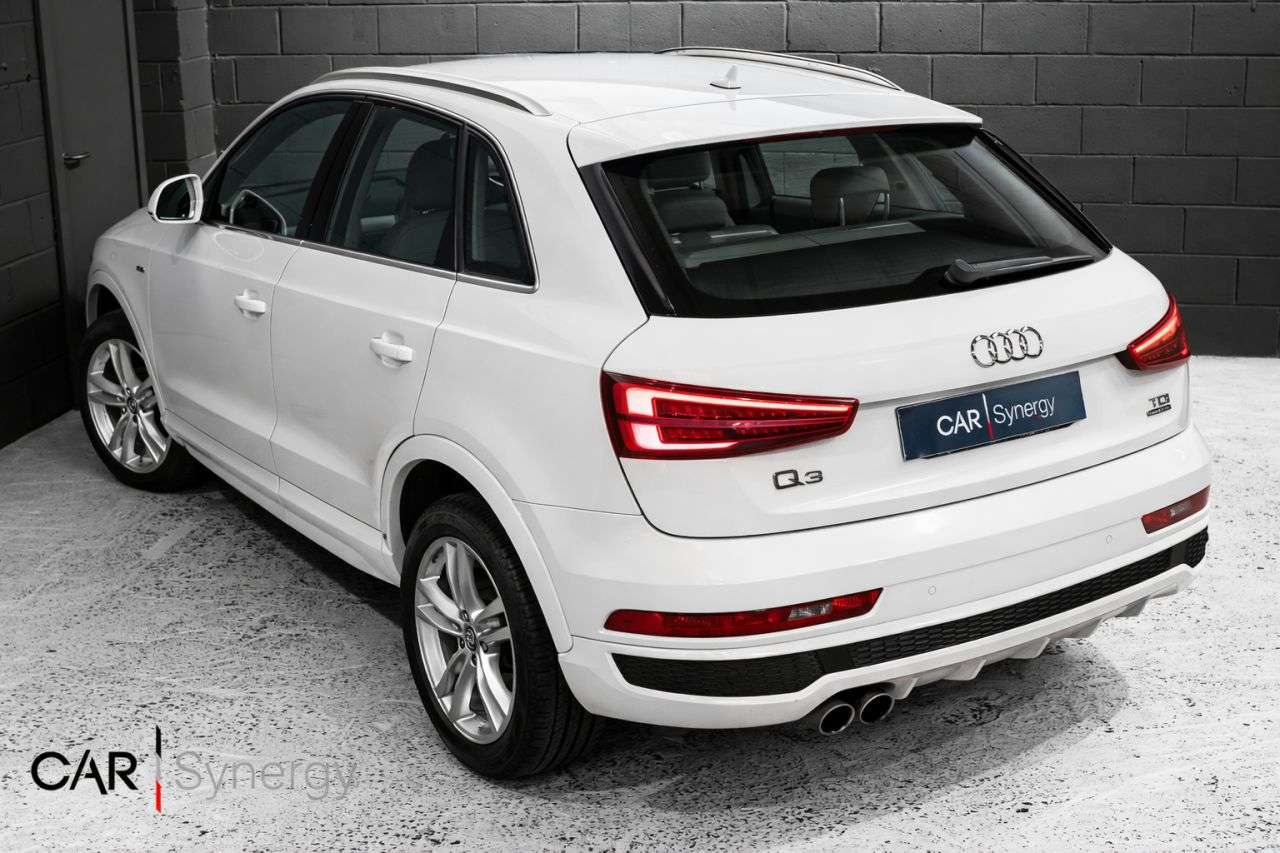 A 2017 AUDI Q3 2.0 TDI S line SUV 5dr Diesel S Tronic quattro Euro 6 (s/s) (Nav) (184 ps) A 2017 AUDI Q3 2.0 TDI S line SUV 5dr Diesel S Tronic quattro Euro 6 (s/s) (Nav) (184 ps)