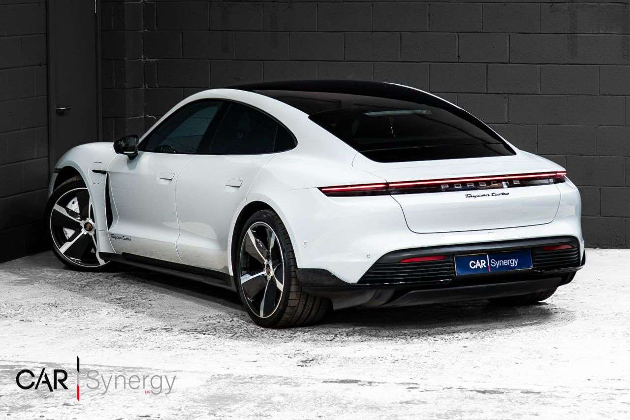 A 2020 PORSCHE TAYCAN Performance Plus 93.4kWh Turbo Saloon 4dr Electric Auto 4WD (680 ps) / £31, A 2020 PORSCHE TAYCAN Performance Plus 93.4kWh Turbo Saloon 4dr Electric Auto 4WD (680 ps) / £31,