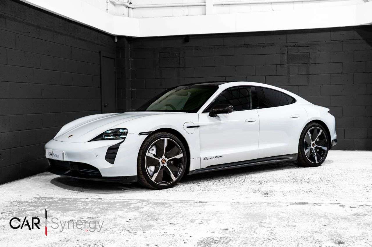 A 2020 PORSCHE TAYCAN Performance Plus 93.4kWh Turbo Saloon 4dr Electric Auto 4WD (680 ps) / £31, A 2020 PORSCHE TAYCAN Performance Plus 93.4kWh Turbo Saloon 4dr Electric Auto 4WD (680 ps) / £31,