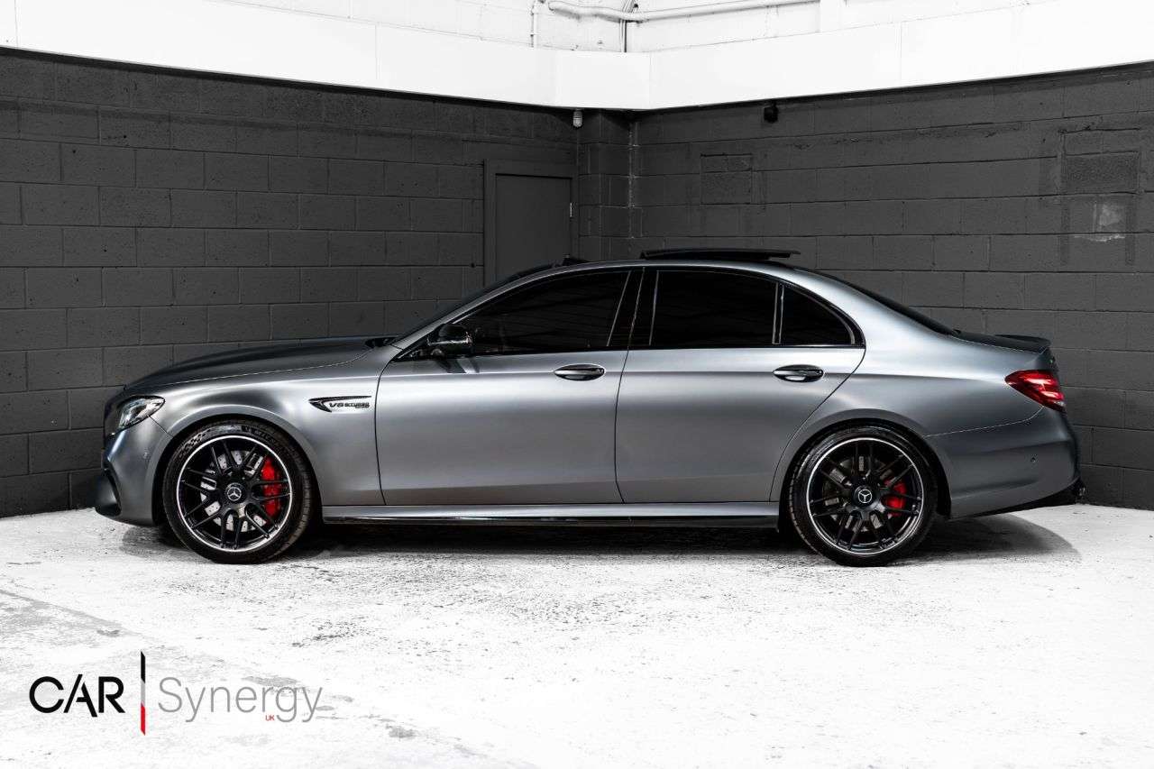 A 2018 MERCEDES-BENZ E CLASS 4.0 E63 V8 BiTurbo AMG S Saloon 4dr Petrol SpdS MCT 4MATIC+ Euro 6 (s/s) (6 A 2018 MERCEDES-BENZ E CLASS 4.0 E63 V8 BiTurbo AMG S Saloon 4dr Petrol SpdS MCT 4MATIC+ Euro 6 (s/s) (6