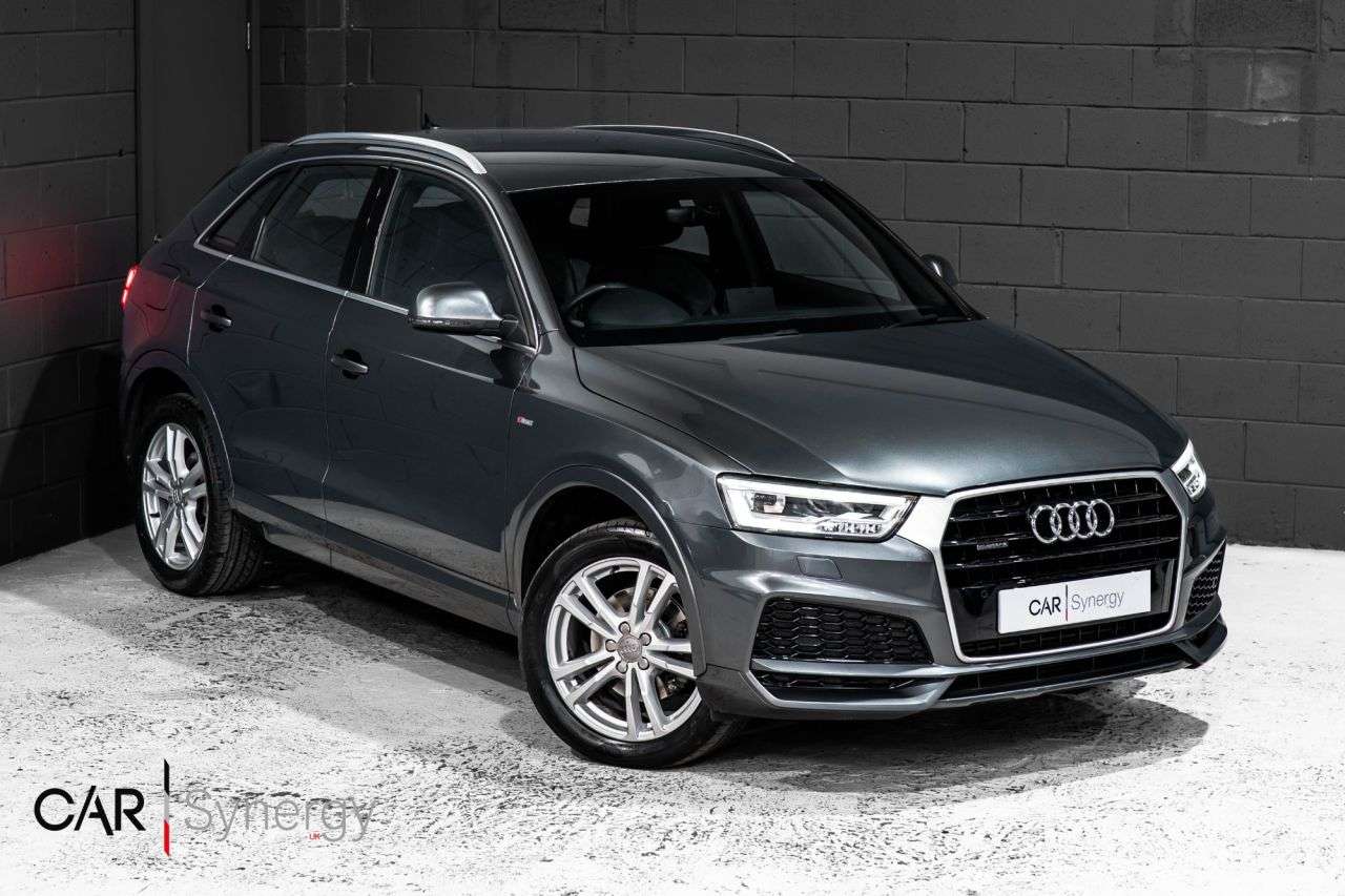 A 2018 AUDI Q3 2.0 TFSI S line Edition SUV 5dr Petrol S Tronic quattro Euro 6 (s/s) (180 p A 2018 AUDI Q3 2.0 TFSI S line Edition SUV 5dr Petrol S Tronic quattro Euro 6 (s/s) (180 p