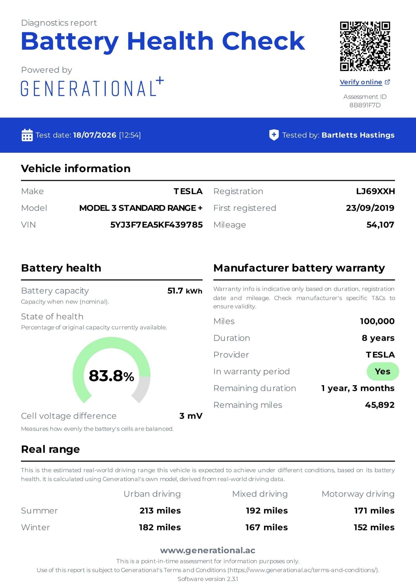 A 2019 TESLA MODEL 3 Standard Range Plus Electric Auto RWD (241 bhp) 4dr A 2019 TESLA MODEL 3 Standard Range Plus Electric Auto RWD (241 bhp) 4dr