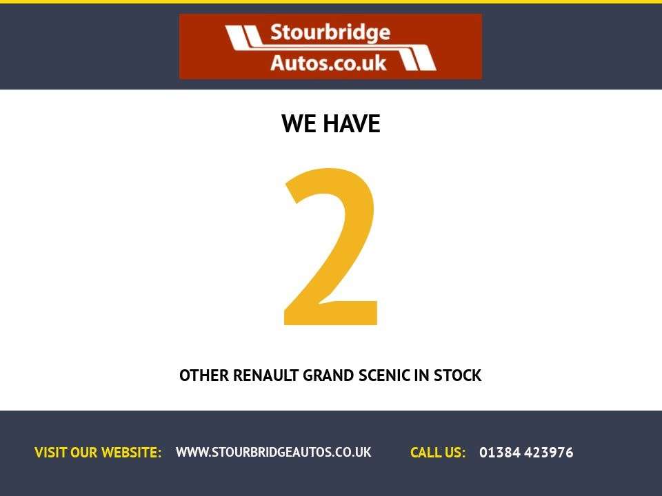 A 2013 RENAULT GRAND SCENIC 1.5 dCi Dynamique TomTom MPV 5dr Diesel EDC Euro 5 (110 ps) ** 3 Month Warr A 2013 RENAULT GRAND SCENIC 1.5 dCi Dynamique TomTom MPV 5dr Diesel EDC Euro 5 (110 ps) ** 3 Month Warr