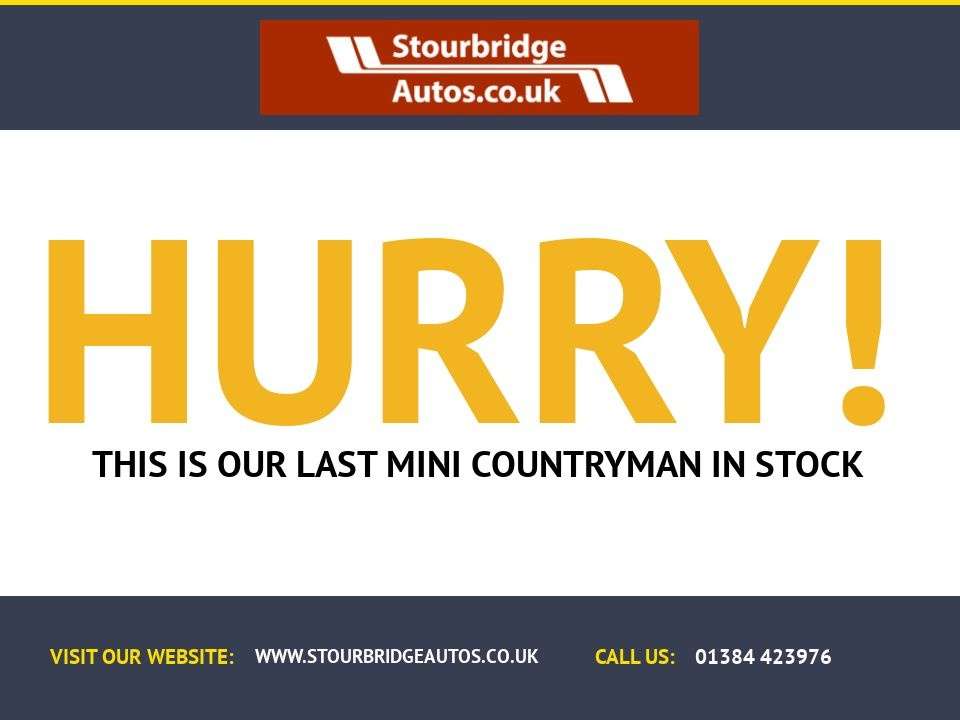 A 2015 MINI COUNTRYMAN 1.6 Cooper D SUV 5dr Diesel Manual Euro 5 (s/s) (112 ps) A 2015 MINI COUNTRYMAN 1.6 Cooper D SUV 5dr Diesel Manual Euro 5 (s/s) (112 ps)