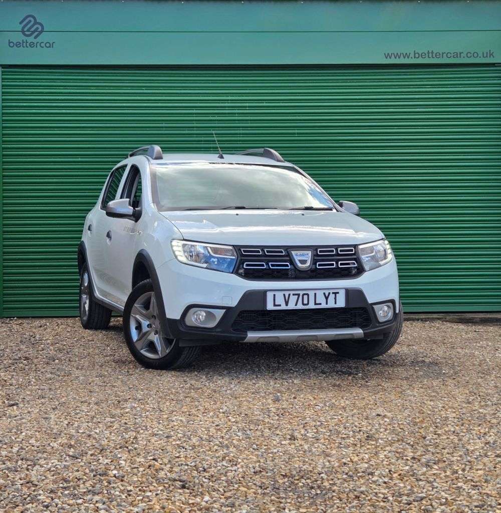 A 2020 DACIA SANDERO STEPWAY 0.9 TCe Comfort Hatchback 5dr Petrol Manual Euro 6 (s/s) (90 ps) JUST SERVI A 2020 DACIA SANDERO STEPWAY 0.9 TCe Comfort Hatchback 5dr Petrol Manual Euro 6 (s/s) (90 ps) JUST SERVI