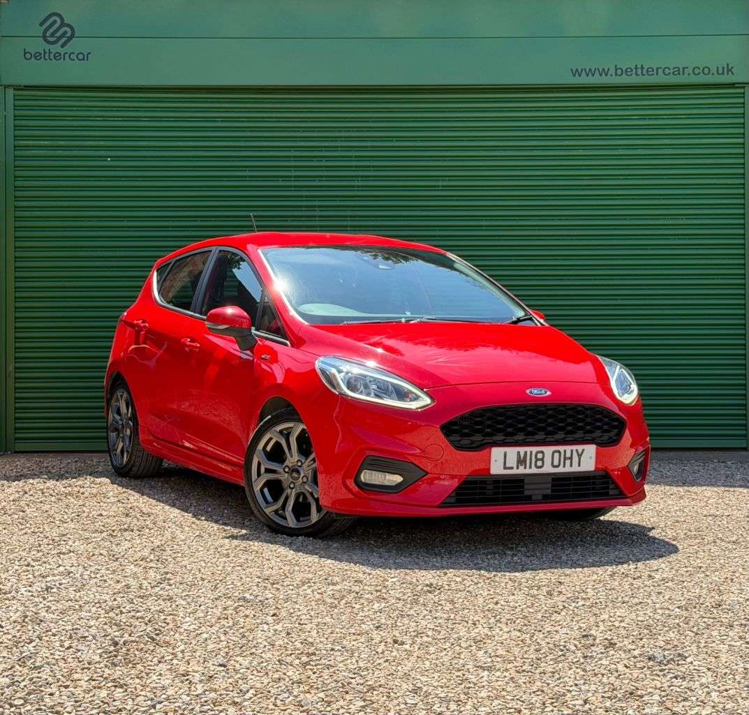 A 2018 FORD FIESTA 1.0T EcoBoost ST-Line Hatchback 5dr Petrol Manual Euro 6 (s/s) (100 ps) SAT A 2018 FORD FIESTA 1.0T EcoBoost ST-Line Hatchback 5dr Petrol Manual Euro 6 (s/s) (100 ps) SAT