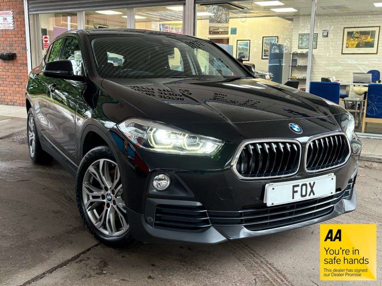 A 2019 BMW X2 2.0 20i Sport SUV 5dr Petrol DCT sDrive Euro 6 (s/s) (192 ps) FRONT AND REA A 2019 BMW X2 2.0 20i Sport SUV 5dr Petrol DCT sDrive Euro 6 (s/s) (192 ps) FRONT AND REA