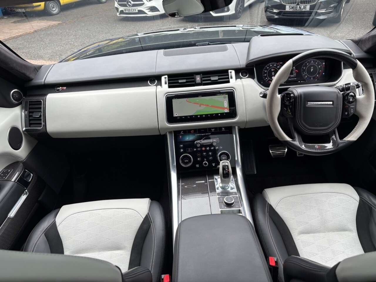 A 2019 LAND ROVER RANGE ROVER SPORT 5.0 P575 V8 SVR SUV 5dr Petrol Auto 4WD Euro 6 (s/s) (575 ps) PANORAMIC GLA A 2019 LAND ROVER RANGE ROVER SPORT 5.0 P575 V8 SVR SUV 5dr Petrol Auto 4WD Euro 6 (s/s) (575 ps) PANORAMIC GLA