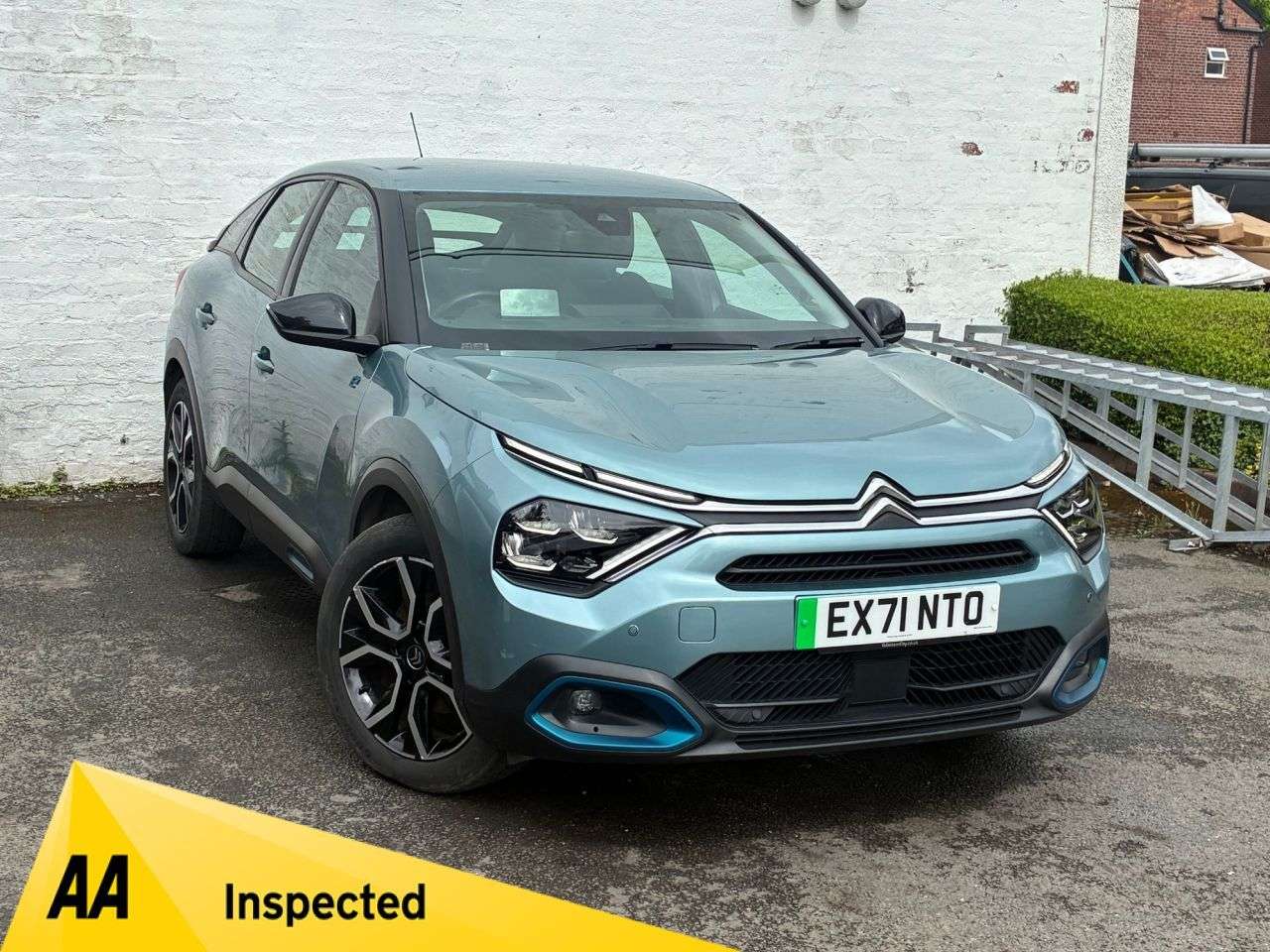 A 2021 CITROEN E-C4 50kWh Sense Plus Hatchback 5dr Electric Auto (136 ps) AUTOMATIC 5 SEATER A 2021 CITROEN E-C4 50kWh Sense Plus Hatchback 5dr Electric Auto (136 ps) AUTOMATIC 5 SEATER