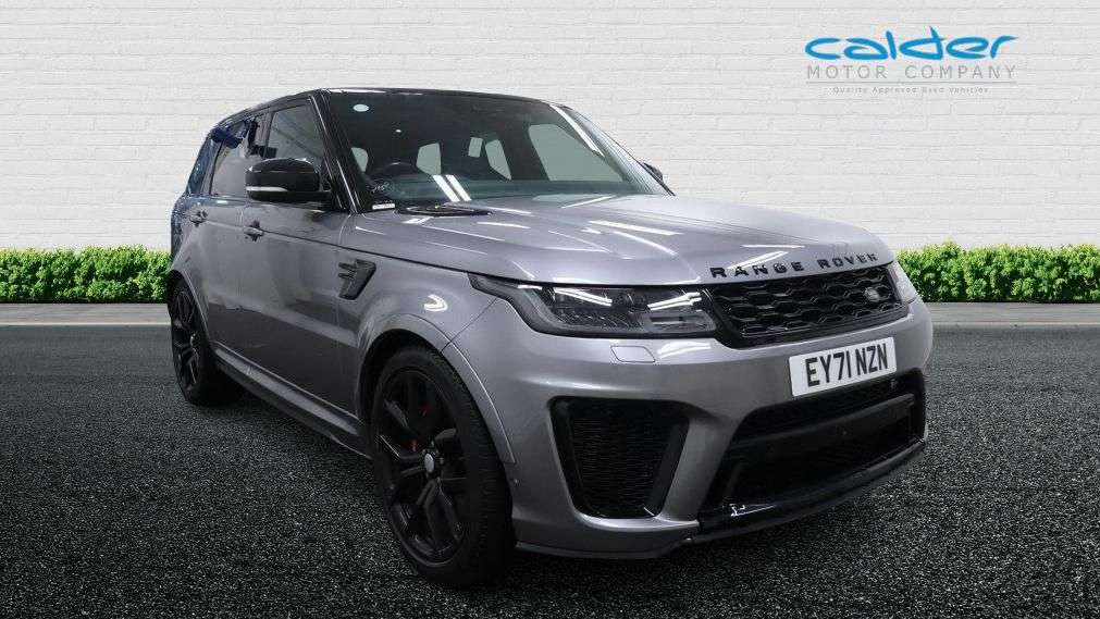 A 2021 LAND ROVER RANGE ROVER SPORT 5.0 P575 V8 GPF SVR SUV 5dr Petrol Auto 4WD Euro 6 (s/s) (575 ps) PANROOF+2 A 2021 LAND ROVER RANGE ROVER SPORT 5.0 P575 V8 GPF SVR SUV 5dr Petrol Auto 4WD Euro 6 (s/s) (575 ps) PANROOF+2