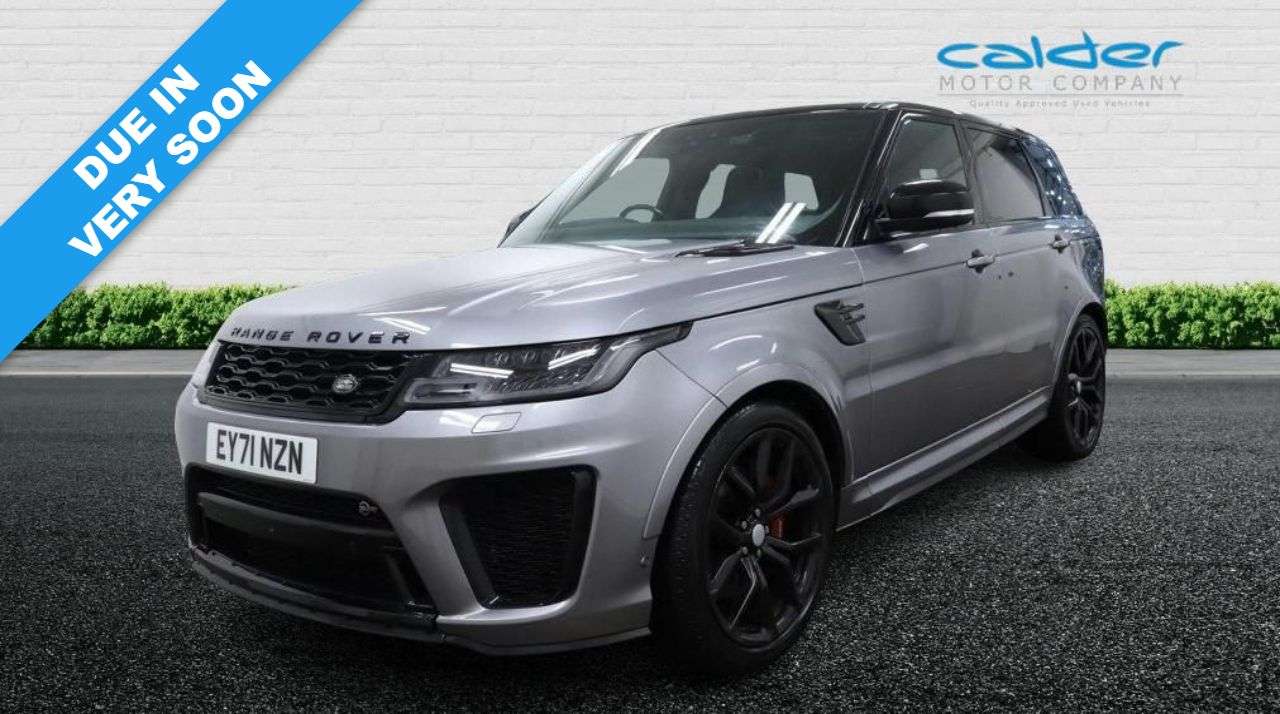 A 2021 LAND ROVER RANGE ROVER SPORT 5.0 P575 V8 GPF SVR SUV 5dr Petrol Auto 4WD Euro 6 (s/s) (575 ps) PANROOF+2 A 2021 LAND ROVER RANGE ROVER SPORT 5.0 P575 V8 GPF SVR SUV 5dr Petrol Auto 4WD Euro 6 (s/s) (575 ps) PANROOF+2