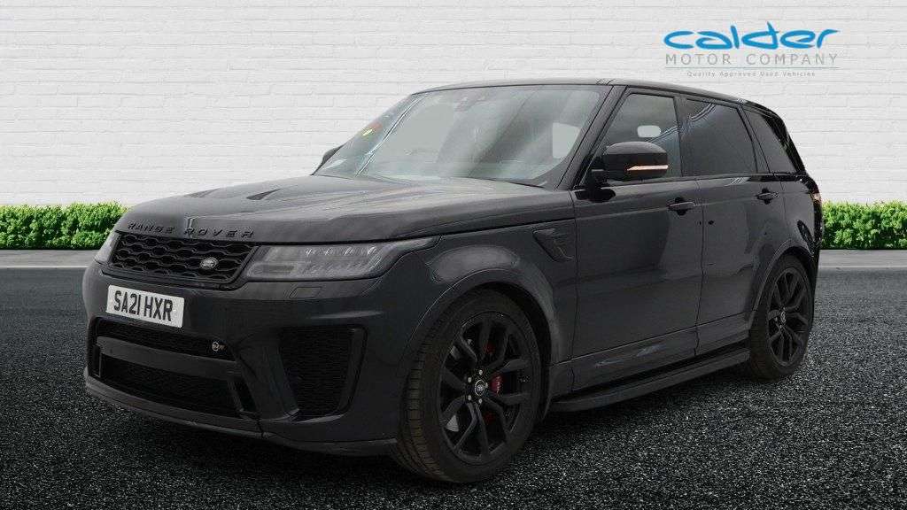 A 2021 LAND ROVER RANGE ROVER SPORT 5.0 P575 V8 GPF SVR SUV 5dr Petrol Auto 4WD Euro 6 (s/s) (575 ps) HUD+CARBO A 2021 LAND ROVER RANGE ROVER SPORT 5.0 P575 V8 GPF SVR SUV 5dr Petrol Auto 4WD Euro 6 (s/s) (575 ps) HUD+CARBO
