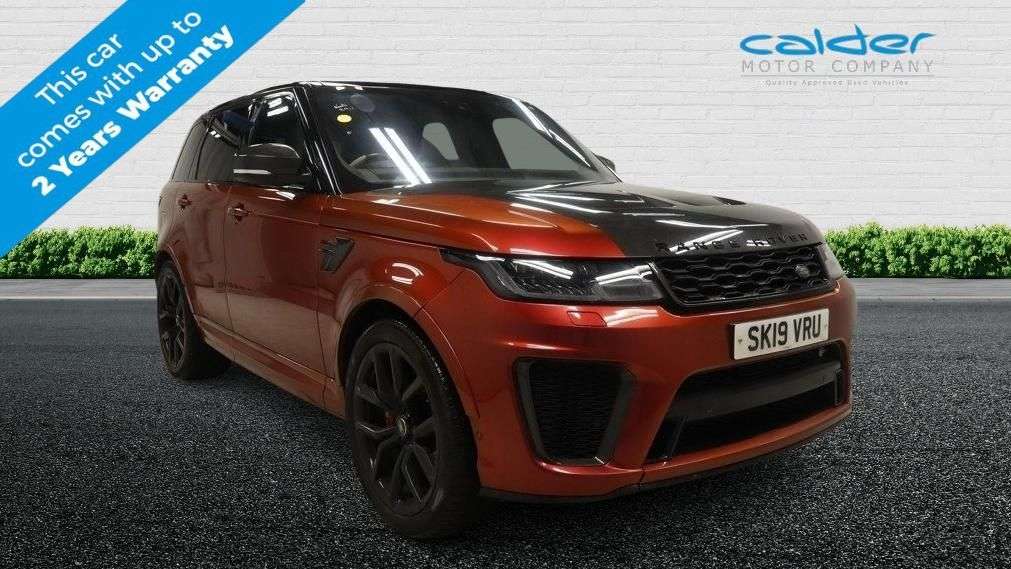 A 2019 LAND ROVER RANGE ROVER SPORT 5.0 P575 V8 SVR SUV 5dr Petrol Auto 4WD Euro 6 (s/s) (575 ps) SVO SPECTRAL A 2019 LAND ROVER RANGE ROVER SPORT 5.0 P575 V8 SVR SUV 5dr Petrol Auto 4WD Euro 6 (s/s) (575 ps) SVO SPECTRAL