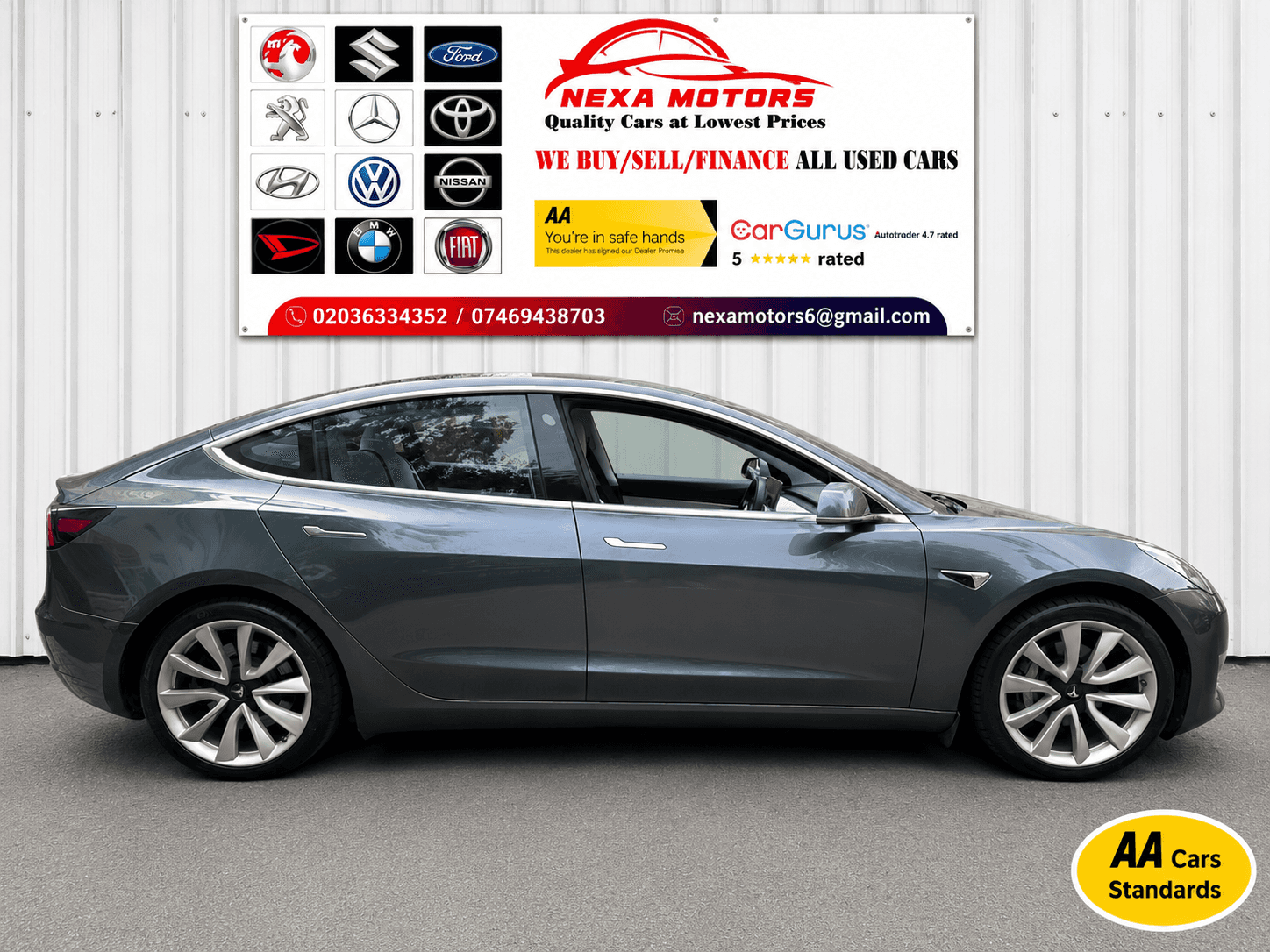 A 2020 TESLA MODEL 3 (Dual Motor) Long Range Saloon 4dr Electric Auto 4WDE (346 ps) A 2020 TESLA MODEL 3 (Dual Motor) Long Range Saloon 4dr Electric Auto 4WDE (346 ps)