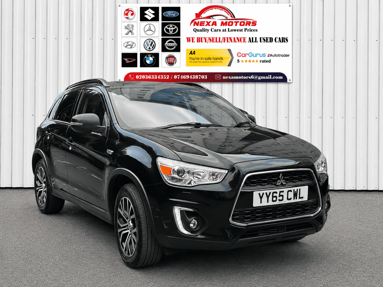 A 2015 MITSUBISHI ASX 2.2 DI-D ZC-H SUV 5dr Diesel Auto 4WD Euro 6 (147 ps) A 2015 MITSUBISHI ASX 2.2 DI-D ZC-H SUV 5dr Diesel Auto 4WD Euro 6 (147 ps)