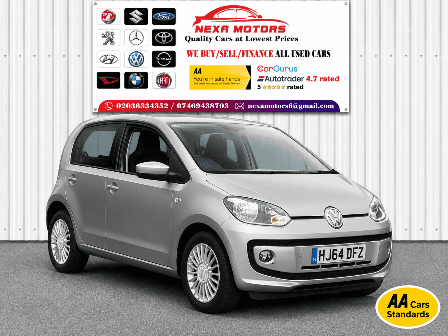 A 2014 VOLKSWAGEN UP! 1.0 High up! Hatchback 5dr Petrol ASG Euro 5 (75 ps) A 2014 VOLKSWAGEN UP! 1.0 High up! Hatchback 5dr Petrol ASG Euro 5 (75 ps)