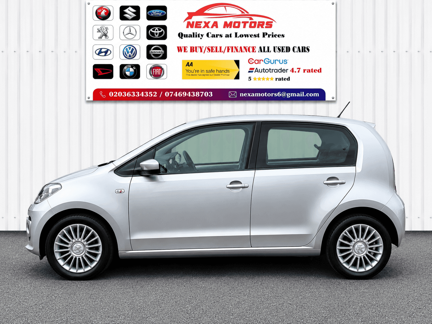 A 2014 VOLKSWAGEN UP! 1.0 High up! Hatchback 5dr Petrol ASG Euro 5 (75 ps) A 2014 VOLKSWAGEN UP! 1.0 High up! Hatchback 5dr Petrol ASG Euro 5 (75 ps)