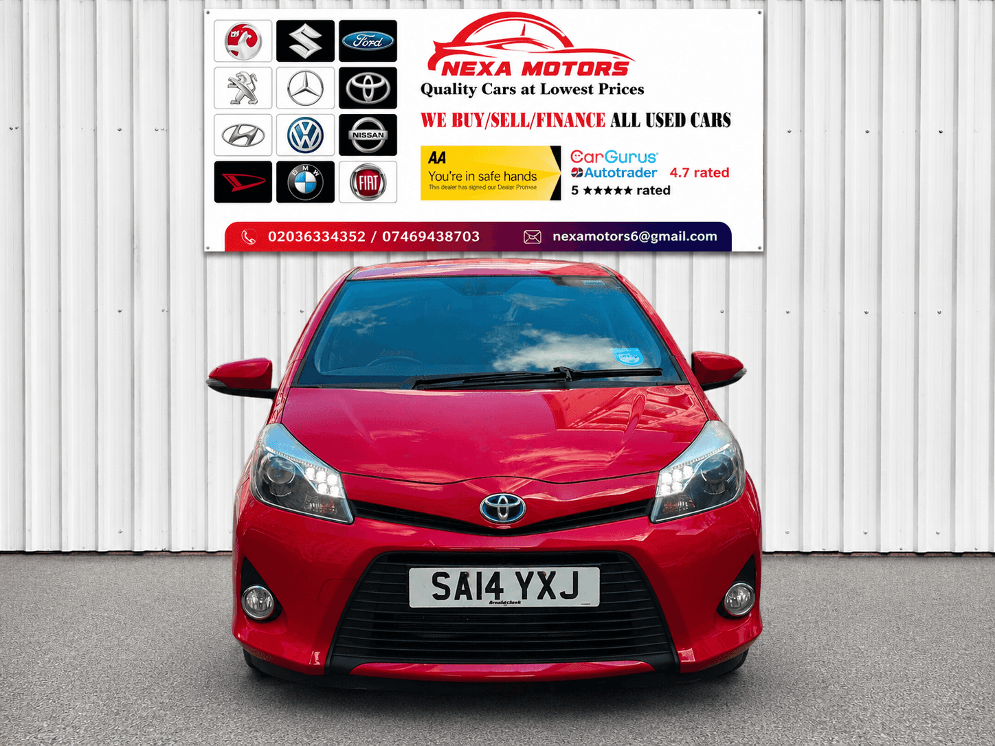 A 2014 TOYOTA YARIS 1.5 VVT-h Trend Hatchback 5dr Petrol Hybrid CVT Euro 5 (101 ps) A 2014 TOYOTA YARIS 1.5 VVT-h Trend Hatchback 5dr Petrol Hybrid CVT Euro 5 (101 ps)
