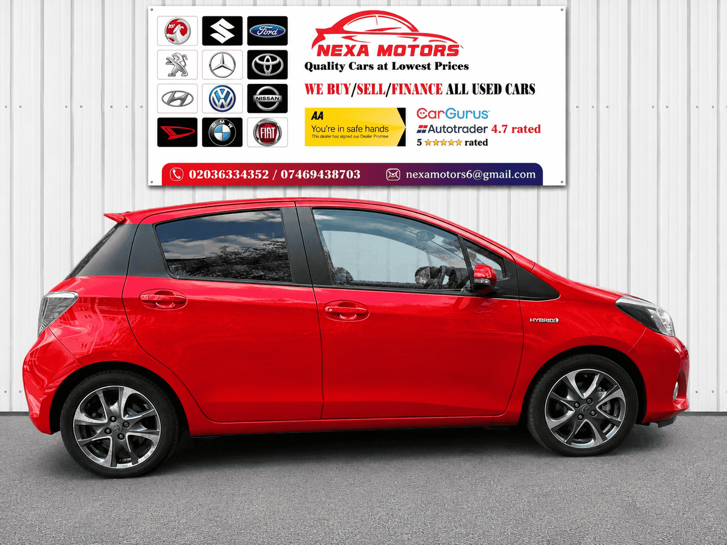 A 2014 TOYOTA YARIS 1.5 VVT-h Trend Hatchback 5dr Petrol Hybrid CVT Euro 5 (101 ps) A 2014 TOYOTA YARIS 1.5 VVT-h Trend Hatchback 5dr Petrol Hybrid CVT Euro 5 (101 ps)