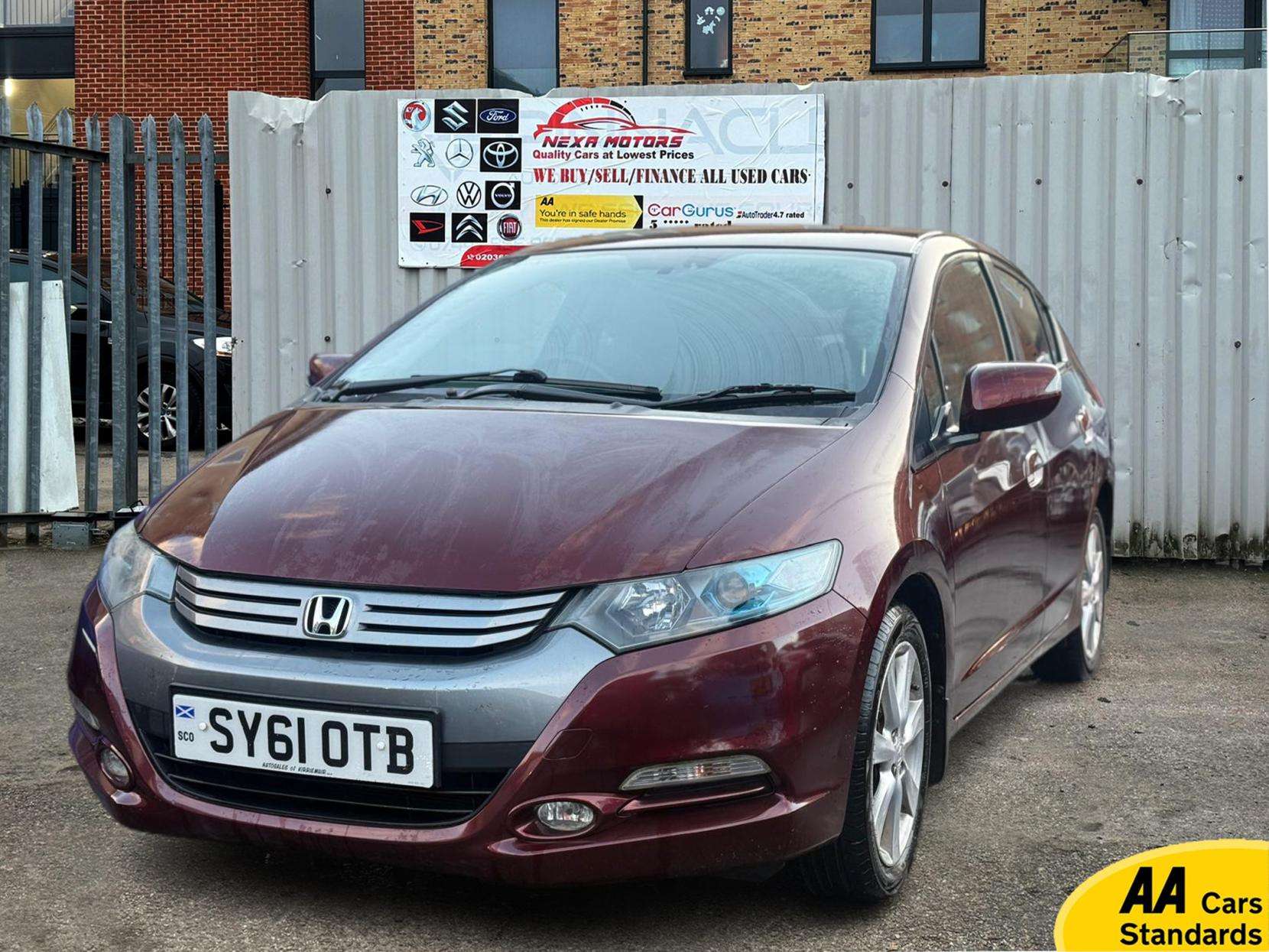 A 2011 HONDA INSIGHT 1.3h IMA ES Hatchback 5dr Petrol Hybrid CVT Euro 5 (102 ps) A 2011 HONDA INSIGHT 1.3h IMA ES Hatchback 5dr Petrol Hybrid CVT Euro 5 (102 ps)