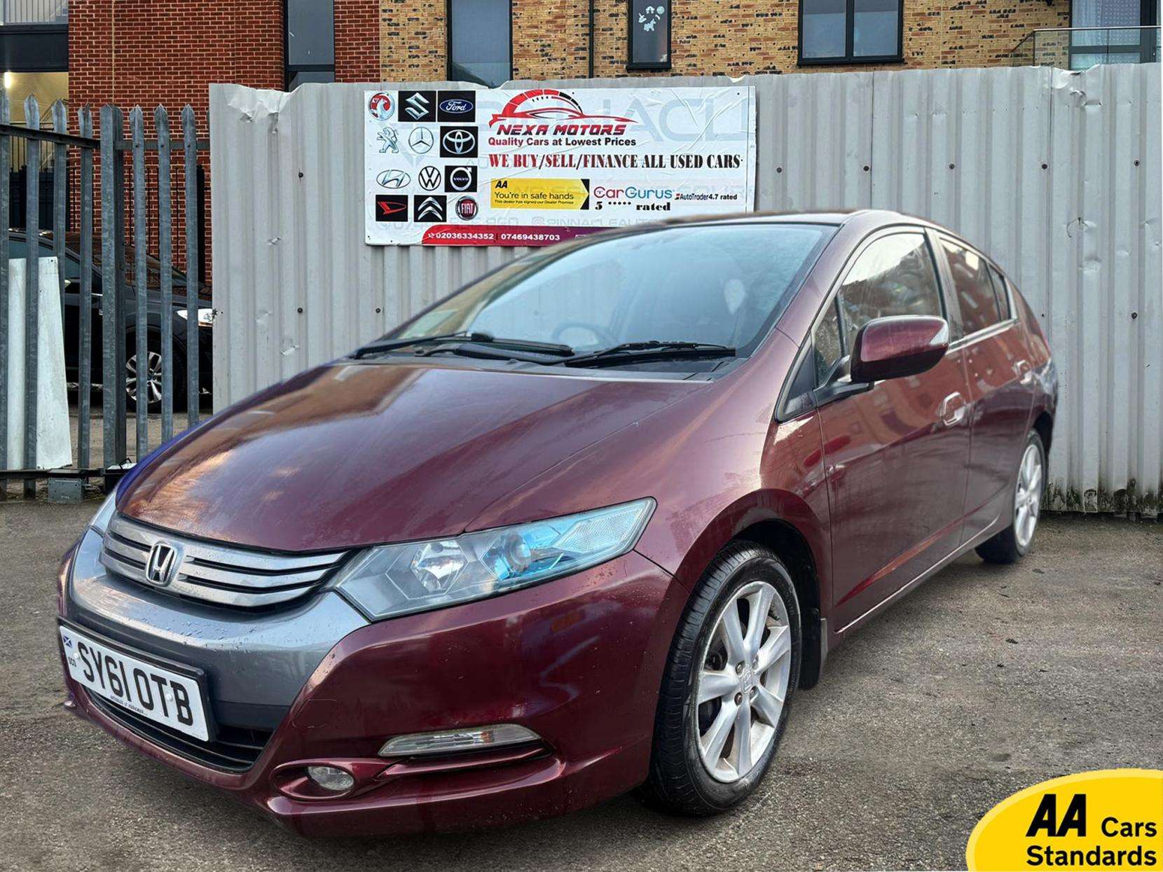 A 2011 HONDA INSIGHT 1.3h IMA ES Hatchback 5dr Petrol Hybrid CVT Euro 5 (102 ps) A 2011 HONDA INSIGHT 1.3h IMA ES Hatchback 5dr Petrol Hybrid CVT Euro 5 (102 ps)