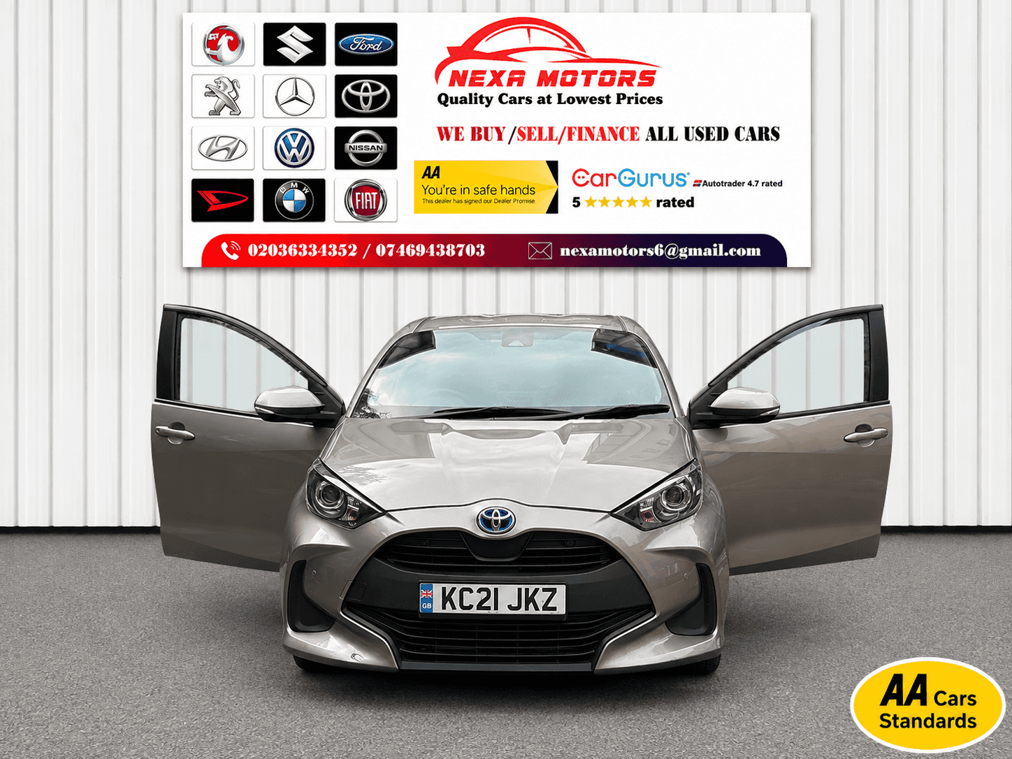 A 2021 TOYOTA YARIS 1.5 VVT-h Dynamic Hatchback 5dr Petrol Hybrid E-CVT Euro 6 (s/s) (116 ps) A 2021 TOYOTA YARIS 1.5 VVT-h Dynamic Hatchback 5dr Petrol Hybrid E-CVT Euro 6 (s/s) (116 ps)