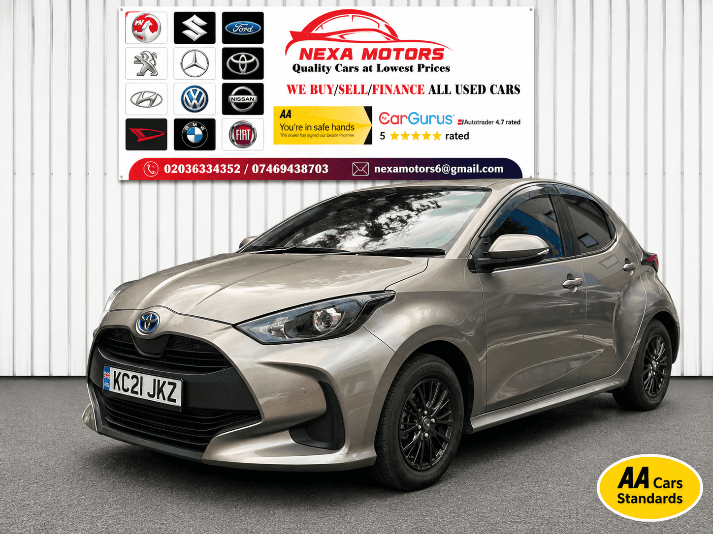 A 2021 TOYOTA YARIS 1.5 VVT-h Dynamic Hatchback 5dr Petrol Hybrid E-CVT Euro 6 (s/s) (116 ps) A 2021 TOYOTA YARIS 1.5 VVT-h Dynamic Hatchback 5dr Petrol Hybrid E-CVT Euro 6 (s/s) (116 ps)