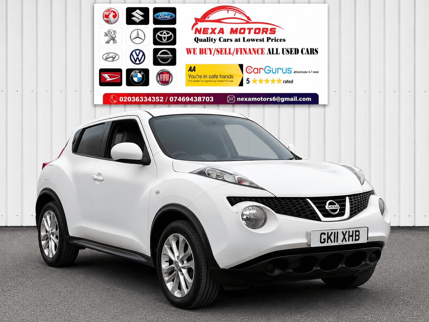 A 2011 NISSAN JUKE 1.6 Acenta SUV 5dr Petrol Manual Euro 5 (117 ps) A 2011 NISSAN JUKE 1.6 Acenta SUV 5dr Petrol Manual Euro 5 (117 ps)