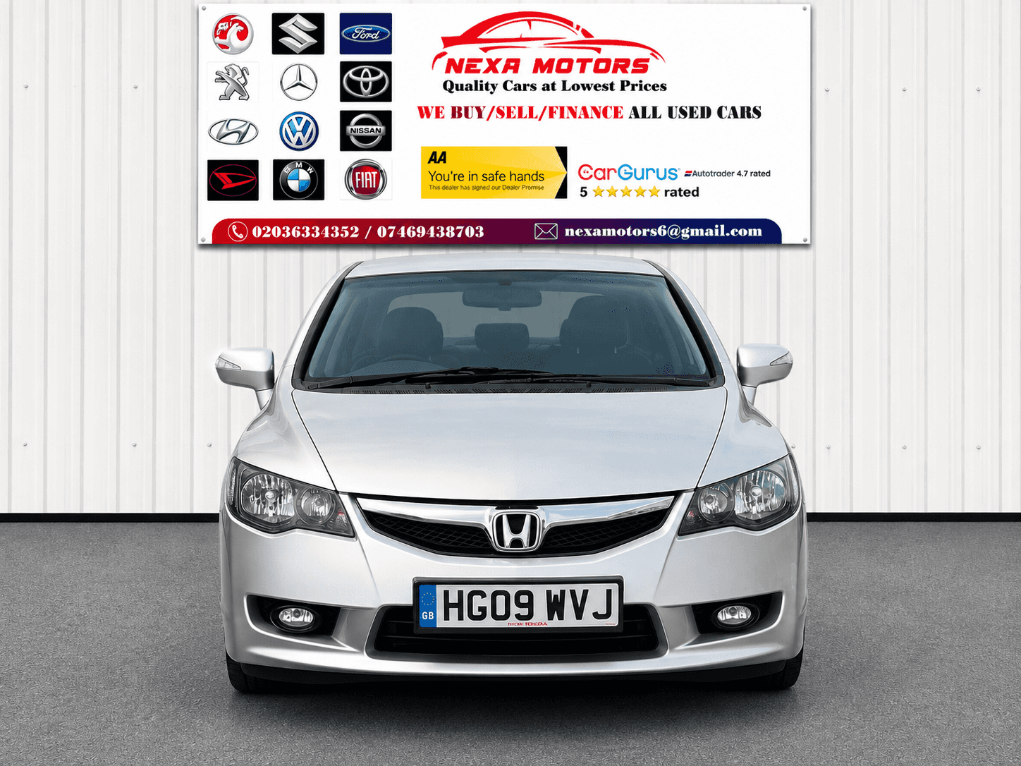 A 2009 HONDA CIVIC 1.3 IMA ES Saloon 4dr Petrol Hybrid Automatic (109 g/km, 93 bhp) A 2009 HONDA CIVIC 1.3 IMA ES Saloon 4dr Petrol Hybrid Automatic (109 g/km, 93 bhp)