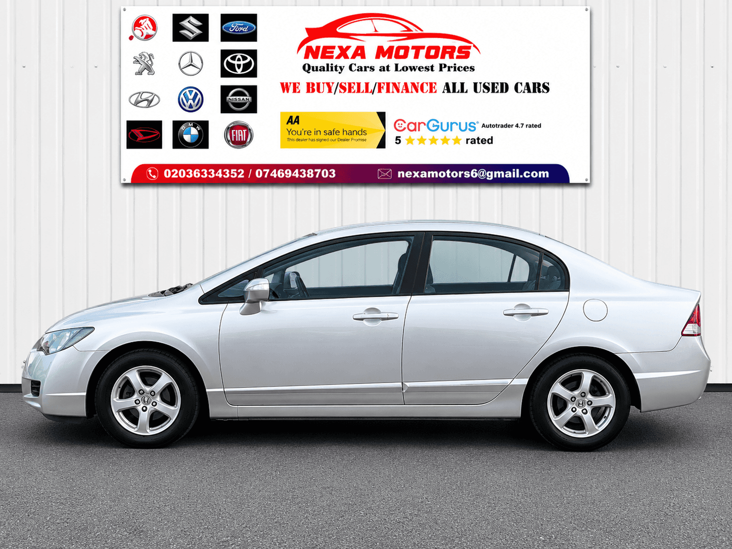 A 2009 HONDA CIVIC 1.3 IMA ES Saloon 4dr Petrol Hybrid Automatic (109 g/km, 93 bhp) A 2009 HONDA CIVIC 1.3 IMA ES Saloon 4dr Petrol Hybrid Automatic (109 g/km, 93 bhp)